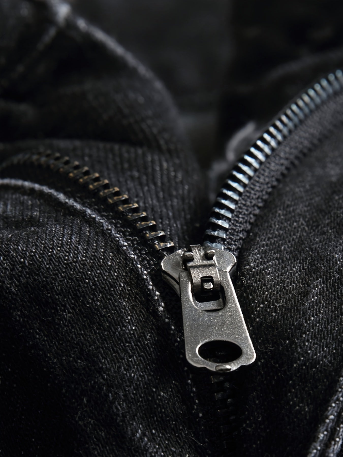 Men'S Black Distressed Denim Pants