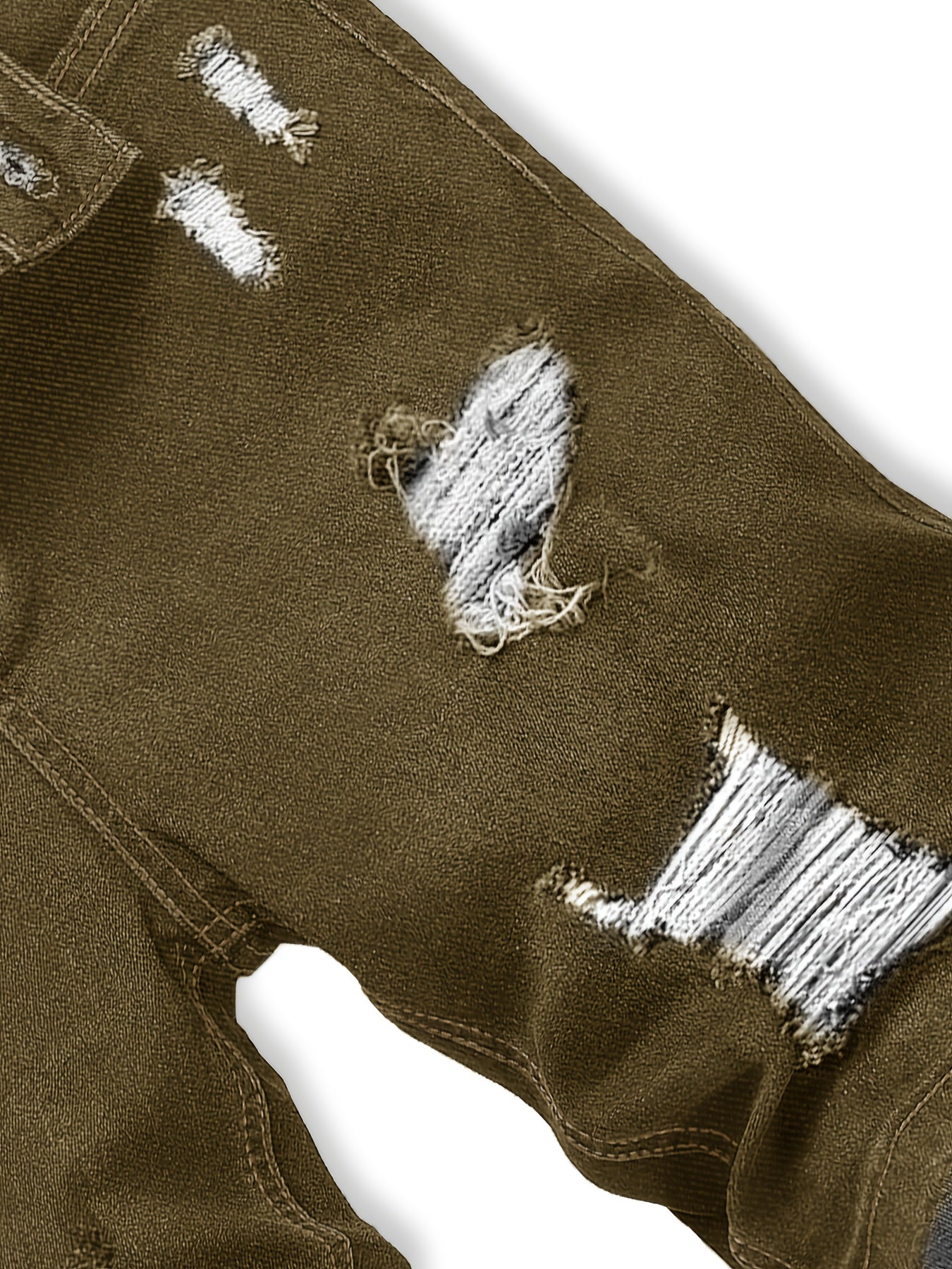 3-pack Men'S Jeans - Trendy Ripped Denim Shorts - Stylish, Versatile, Slim Fit, Casual Pants - New - Perfect For Outdoor Camping And Sports