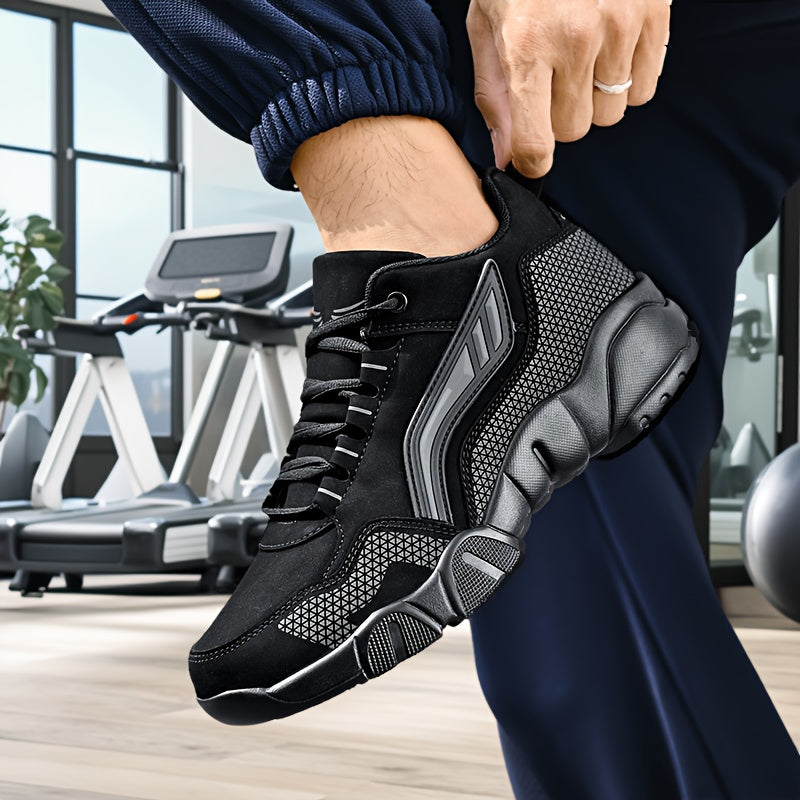 Men'S Casual Tennis/Walking Shoes: Slip-On Gym & Travel, Comfortable Anti-Slip, Breathable Textile/Synthetic, Rubber Sole, Two-Tone Lace-Up, Versatile Stylish, Sizes 39-48