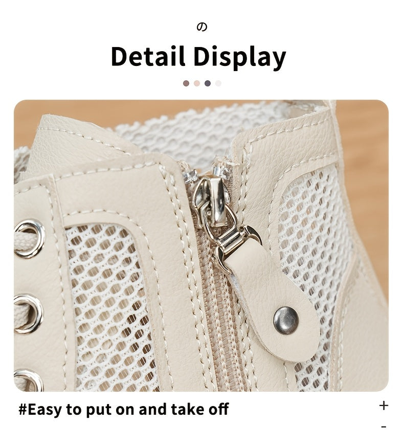 Women's White Lace Shoes - product view 4