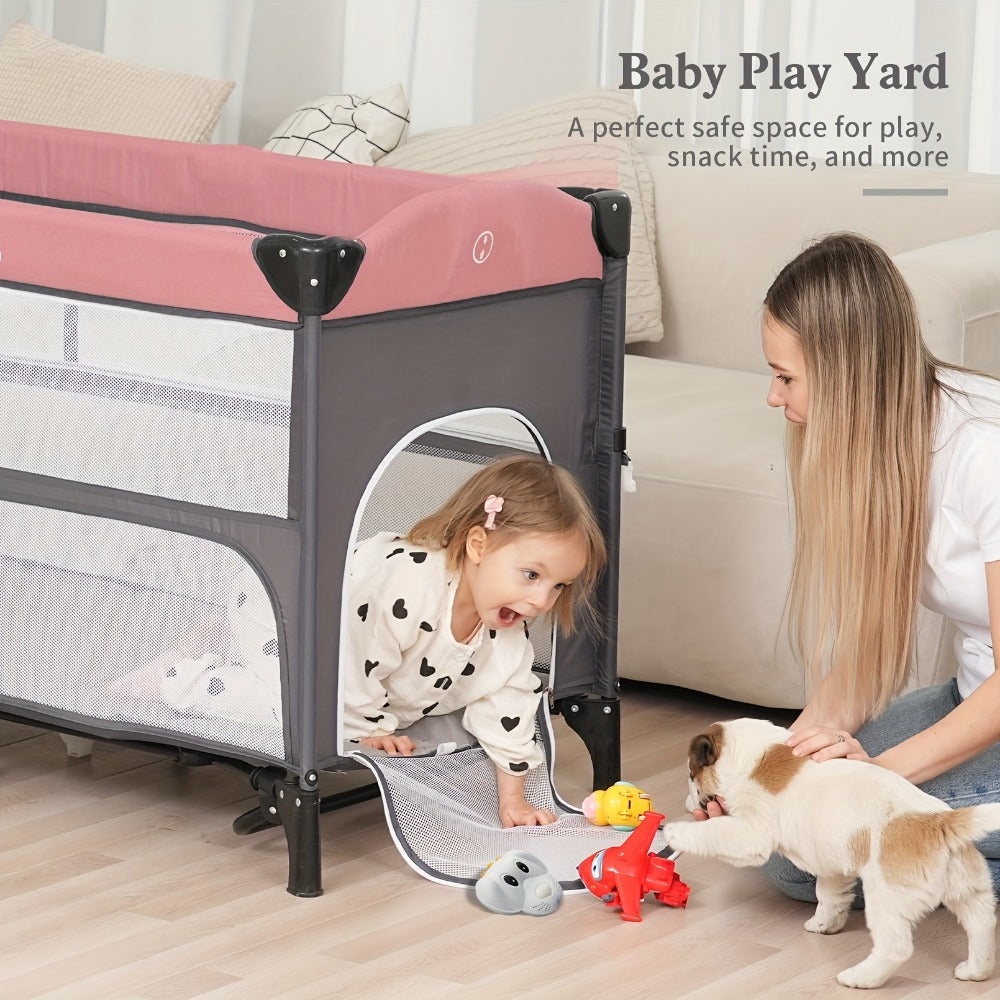 Baby Bassinet - Foldable 5-In-1 Sleeper Crib