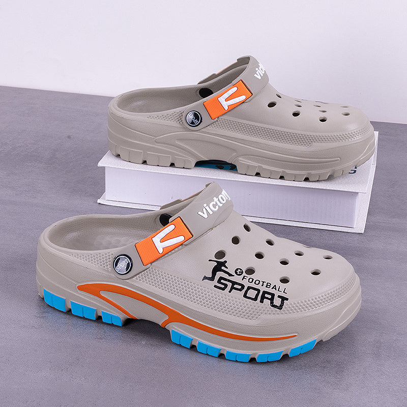 Men'S - Breathable EVA Material, Ultra-Comfortable Thick Sole, Suitable for Both Indoor And Outdoor Activities, Perfect for The Beach, Pool, And Water Parks