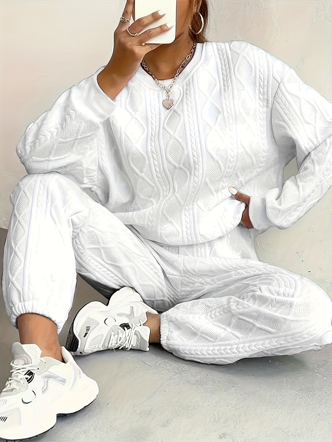 Women's Pink Polyester Pants - product view 12