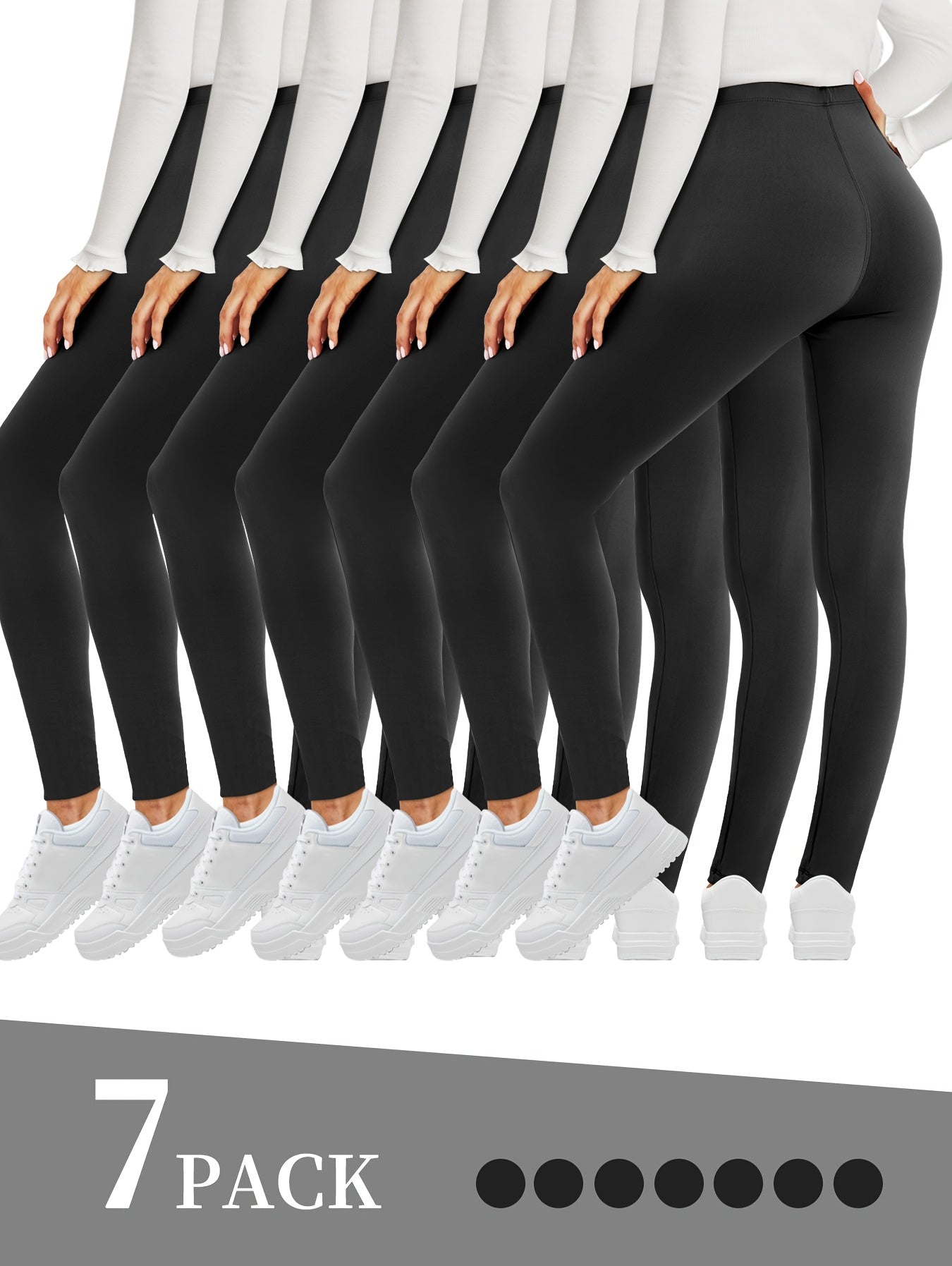 Women's Mixed colors Polyester Leggings - product view 8
