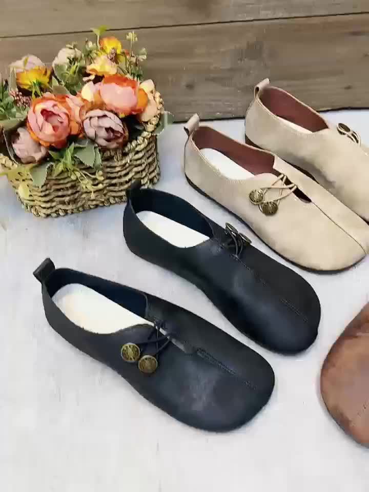 2025 Summer New Soft Flat Casual Single Shoes Women's Round Toe Slip-on Plus Size Women's Shoes, Women Shoes