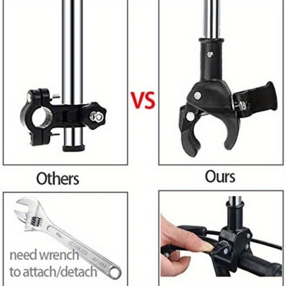 Baby Stroller - Adjustable Umbrella Frame Bracket