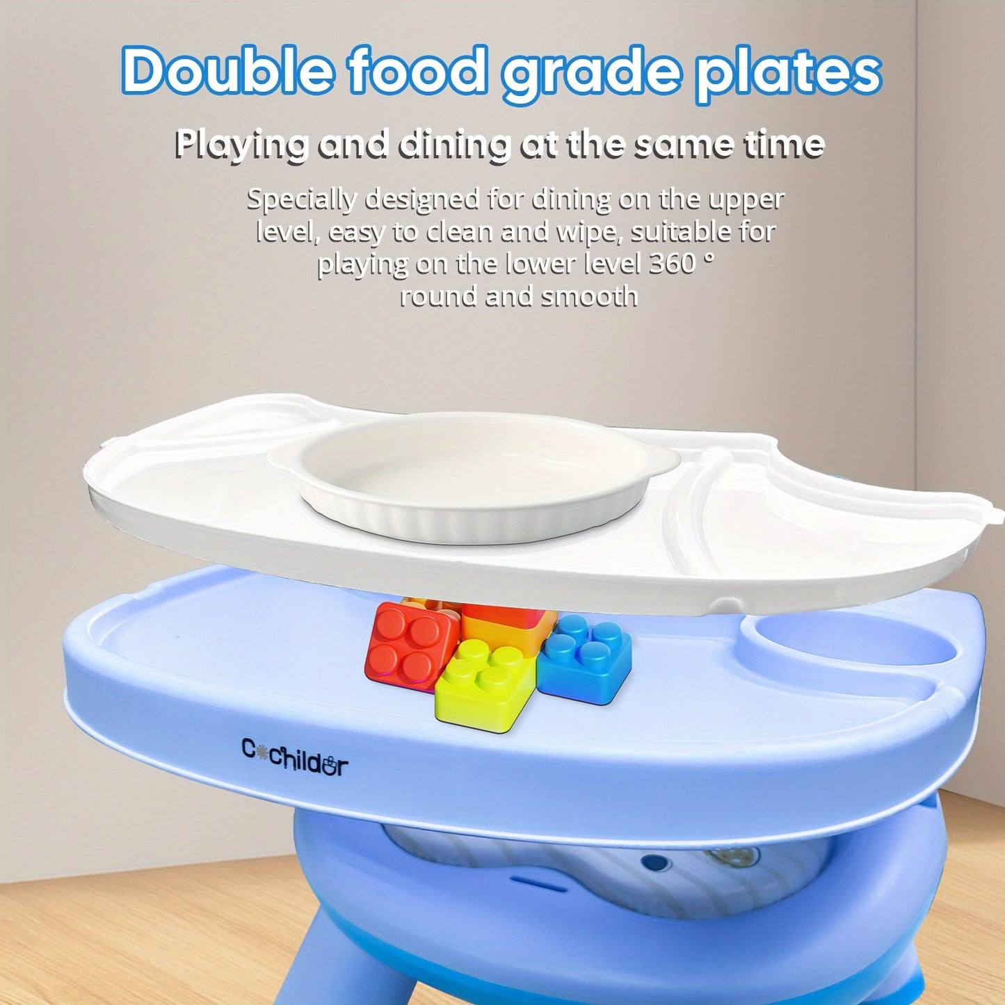 Little Bear Creative Children's Dining Chair, Double-layer Plates Detachable - Multiple Colors to Choose from (/ / Orange)