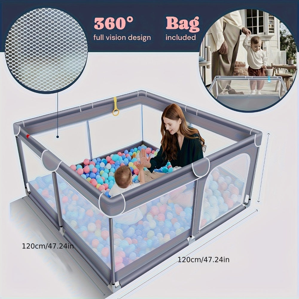 Baby Playpen - 47-Inch Indoor Outdoor Activity Yard