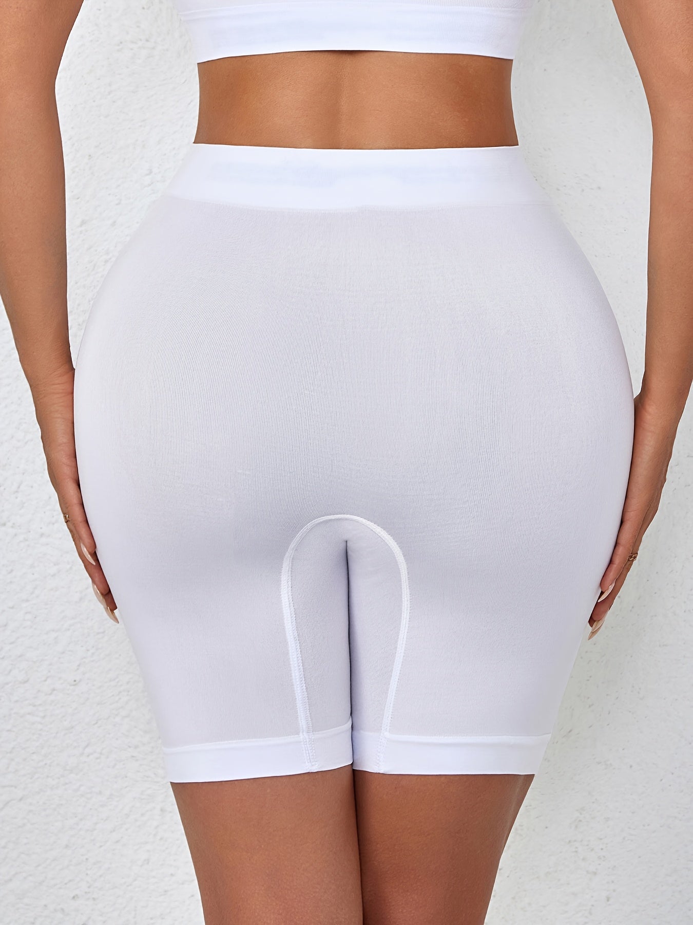 3-pack Mid High Waisted, Seamless Leggings, Women's Sports Safety Pants, Anti Slip, Non Rolled Edge Cropped Pants