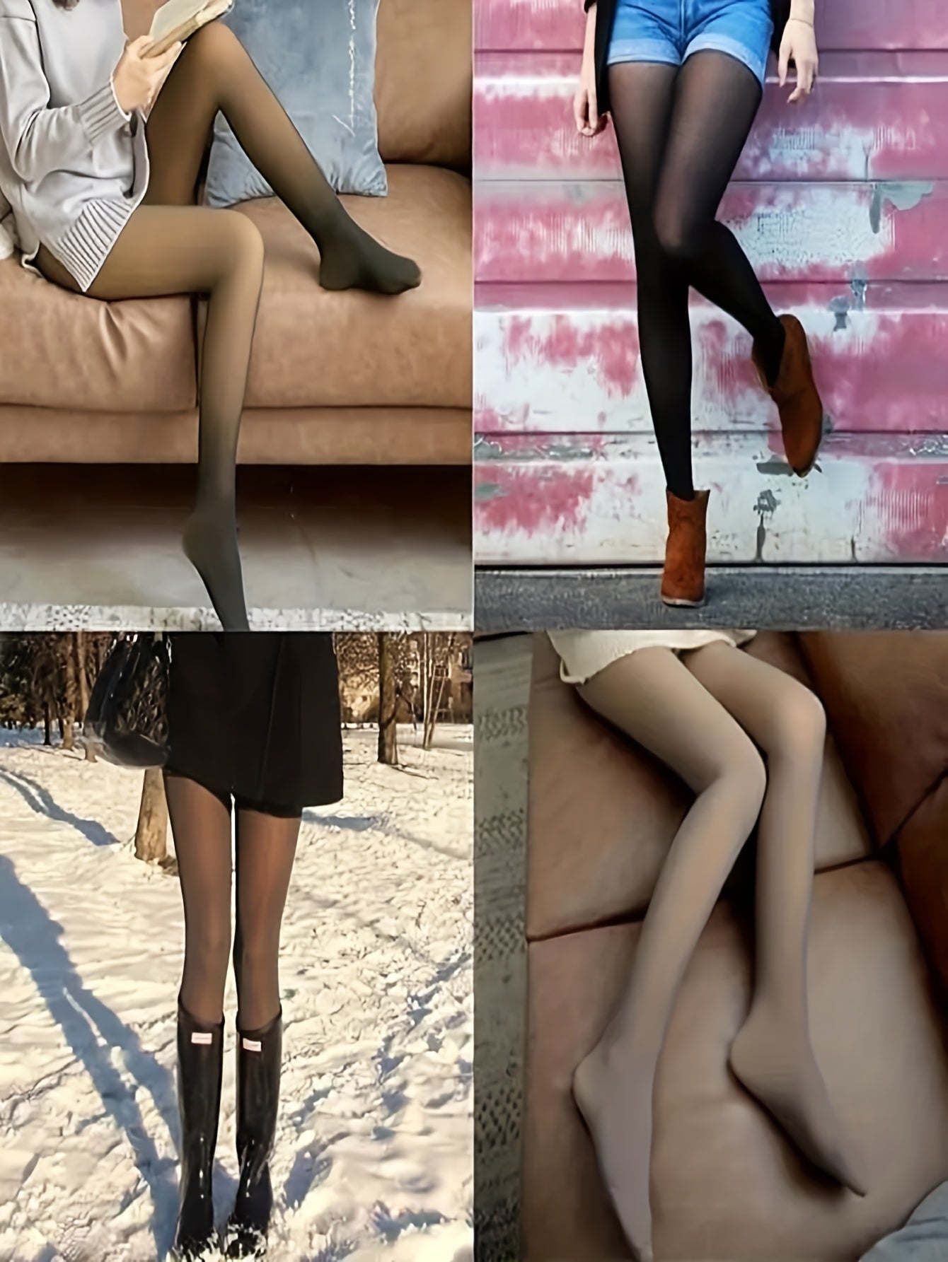 2Pairs Thick Polyester Leggings, Solid Stretch Leggings, Warm Heat-Resistant OverSize Autumn/Winter Pantyhose, Solid Color, Machine Washable