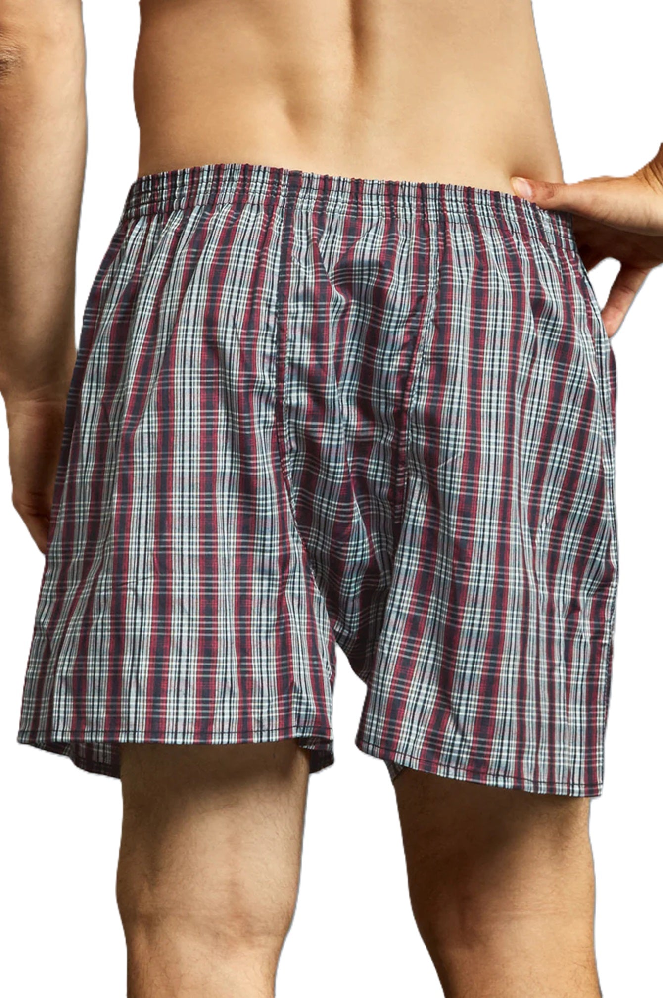 MENS 3 PIECES ASSORTED PLAID PRINT COMFY BOXERS