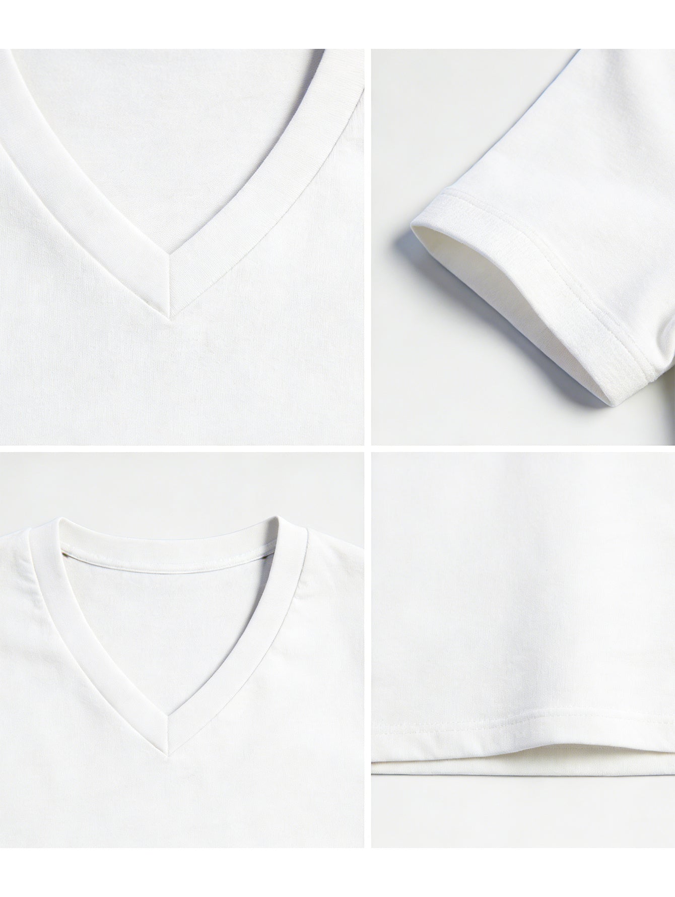 Men's HY01-Black-3pcs V-Neck Slim-Fit T-Shirt - product view 36