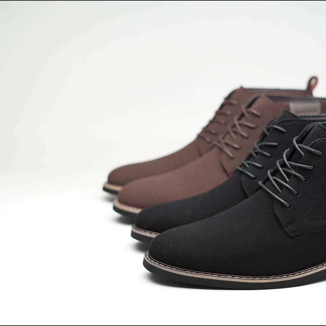 15008 British Style Frosted Short Boots
