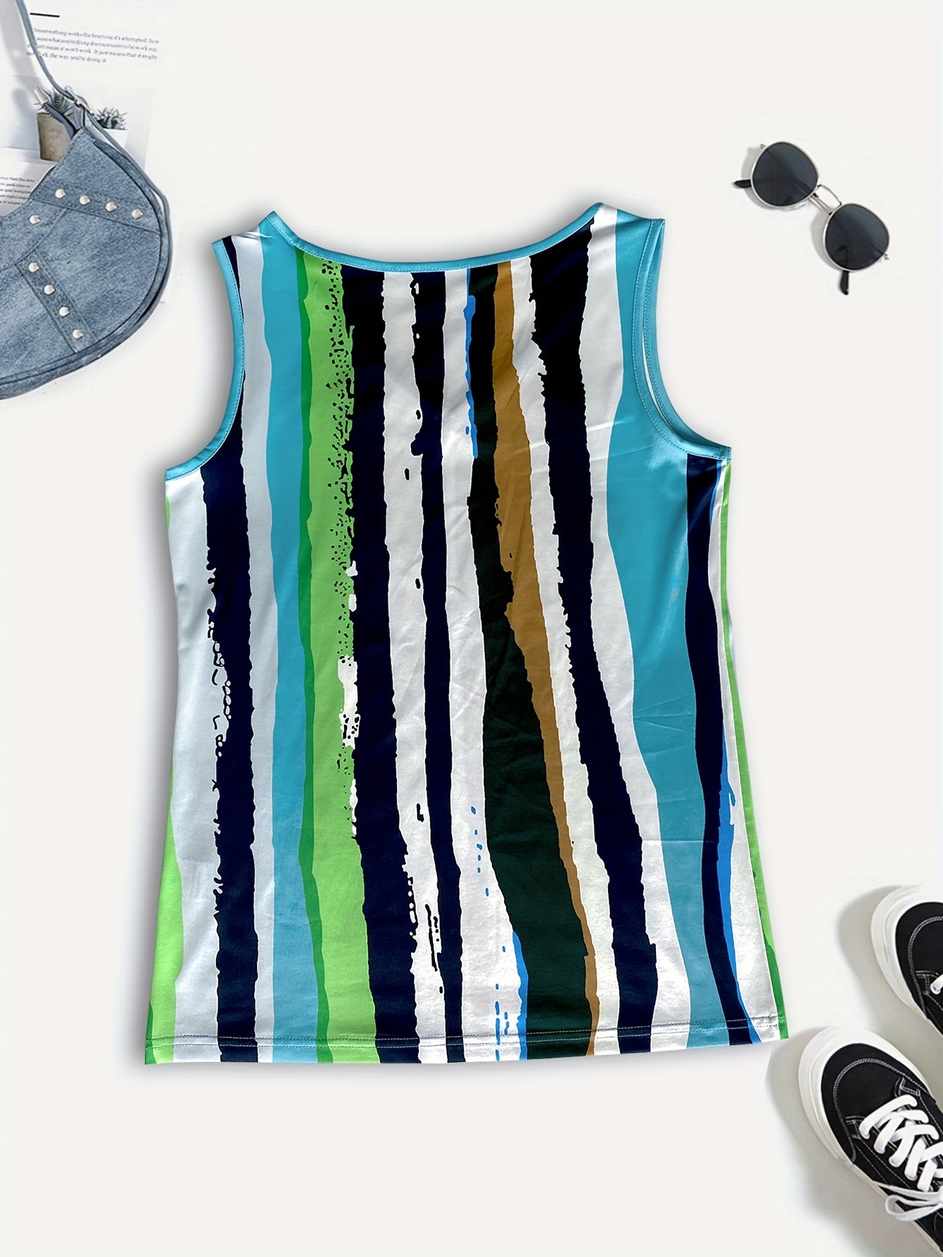 Tie Dye Vest Summer Leisure Vacation Style Tie Dye Printed Fashionable Vest for - product view 3