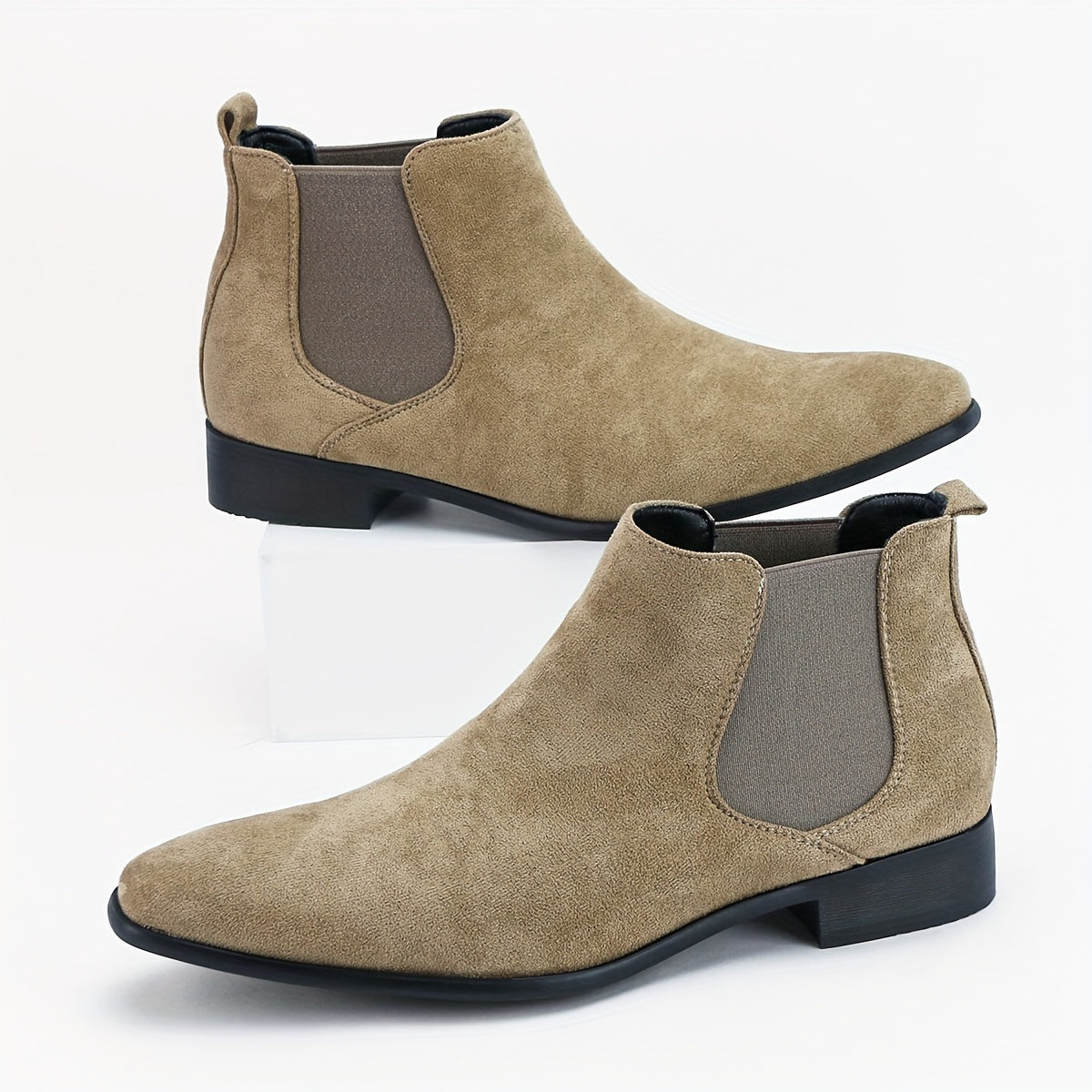 Men's Boots Dress Boots Casual Ankle Boots High-top Slip On Dress Shoes for Outdoor Camping