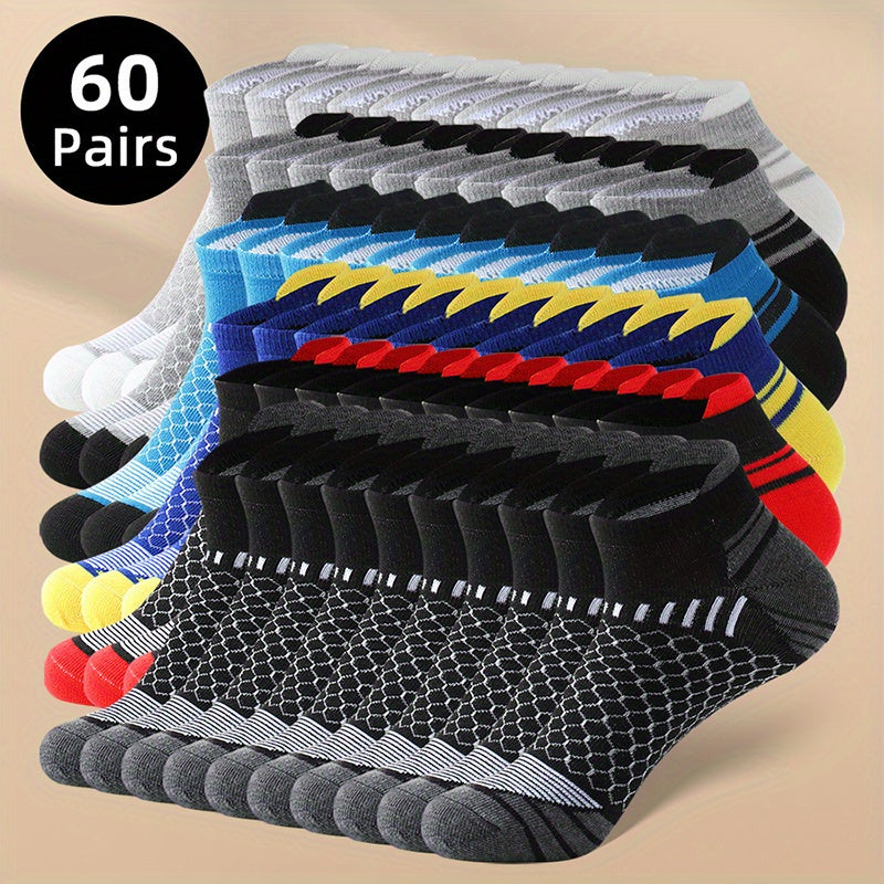 20/ 60 Pairs of Socks Men'S Socks Summer Season Men'S Tube Socks Low-Top Socks Sweat