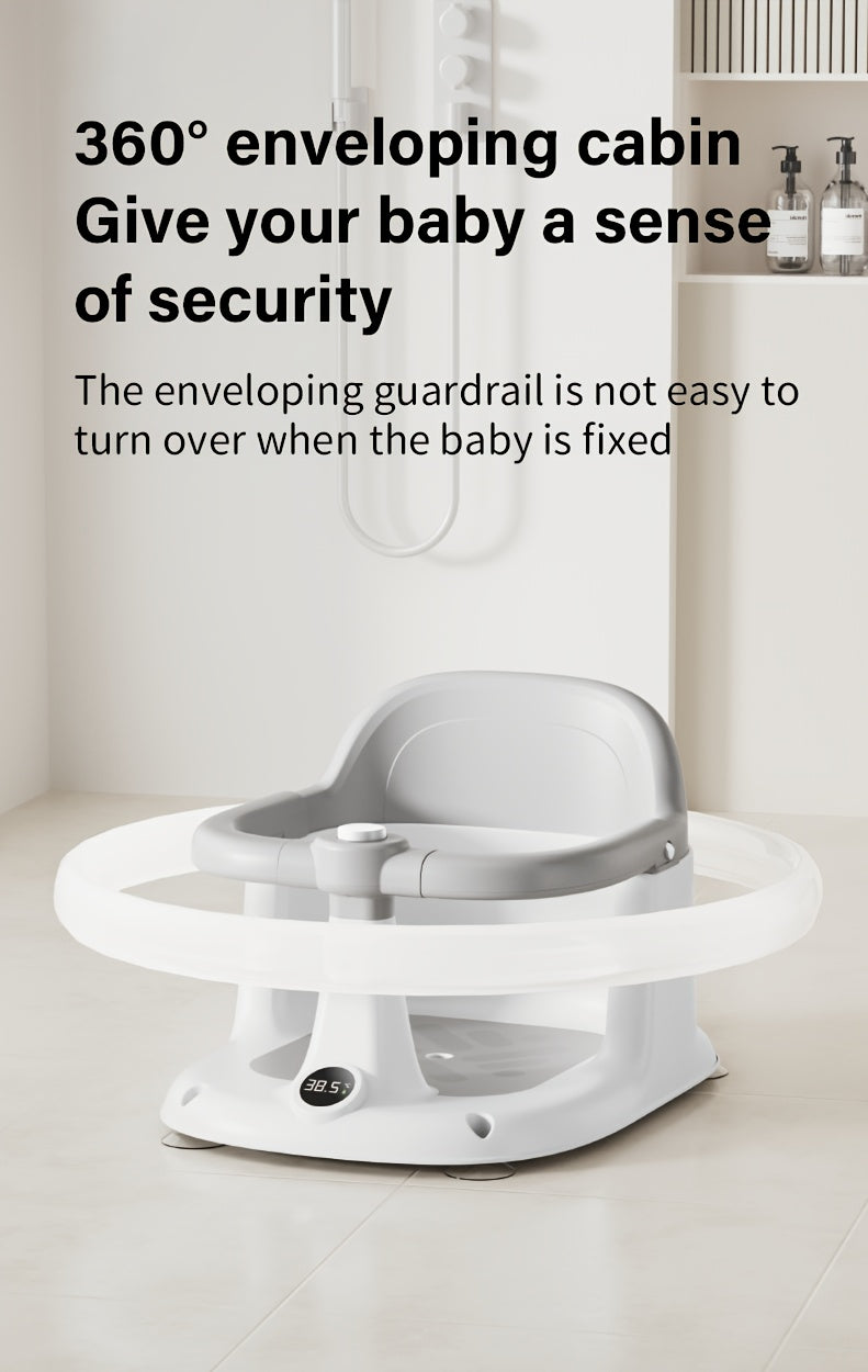 Baby Bath Seat for Babies Bathtub Seats for 6 Months & Up, Sitting Up with Rinse Cup 360掳 Surround new design Baby Bath Seat, Baby Bathtub Support for Newborn to Infant, Easy to Install And Stable, Non-Slip Compact Toddler Bath Seat for shower