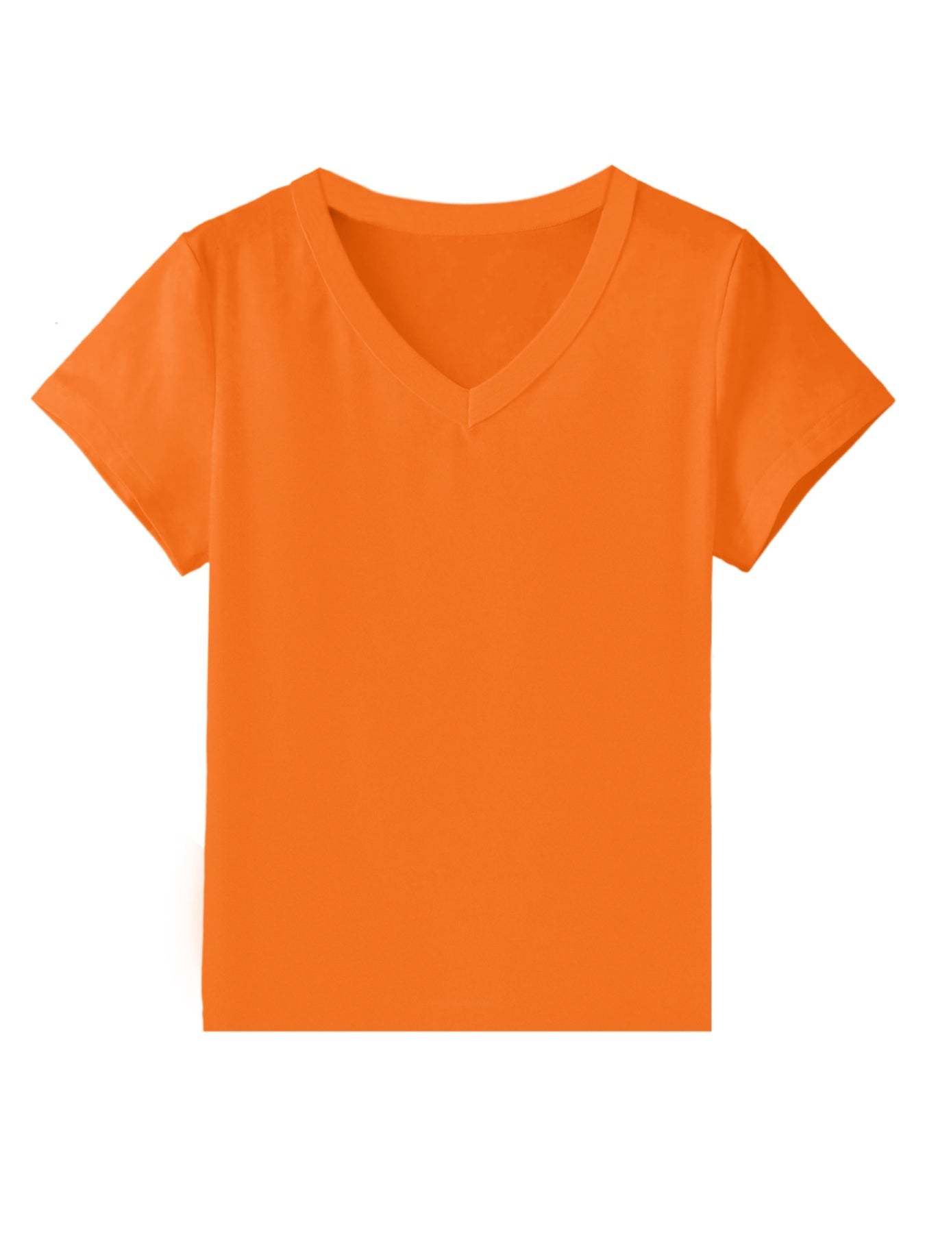 Women'S Elegant Vneck Short-Sleeved T-Shirt | Featuring Flag Print, Soft Stretchy Fabric, Machine Washable, Ideal For Spring/Summer Casual Wear