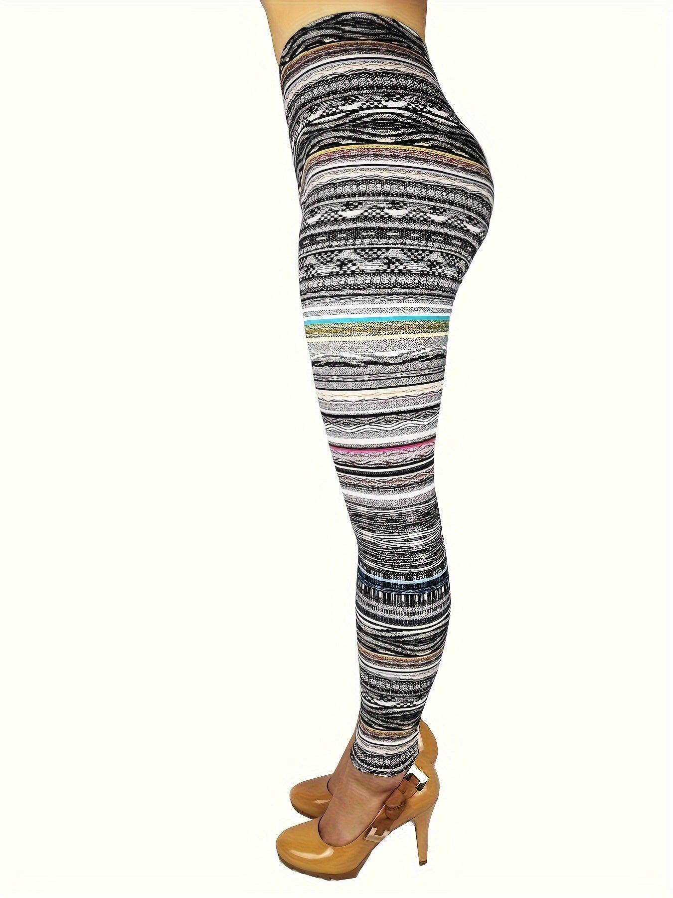 Leggings for Women Tie-Dye & Printed Fashion Leggings Regular/ One Size