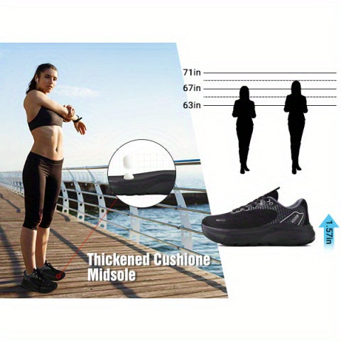 Women' Wide Toe Box Sneakers Compatible for Zero Drop Platform, Wide Fit Sneakers with / Cushioned Sole, Low-Top Breathable Training Sneakers for Gym, Running, Tennis, Workout - Wide Width for Toe Spread & Stability, Women Shoes