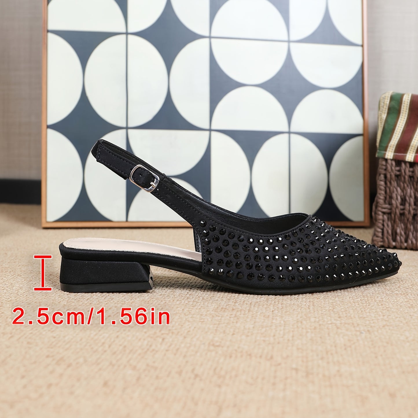 Large Size Spring And Autumn Style Baotou Square Heel High Heels, Stylish And Sexy Hollow Pointed Shallow Mouth Professional Work Women's Singles Shoes, Women Shoes