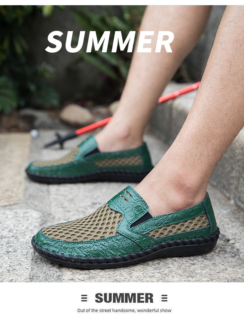 Cross-border large-size Men's mesh breathable Men's shoes 38-46 are mainly available for a long time.