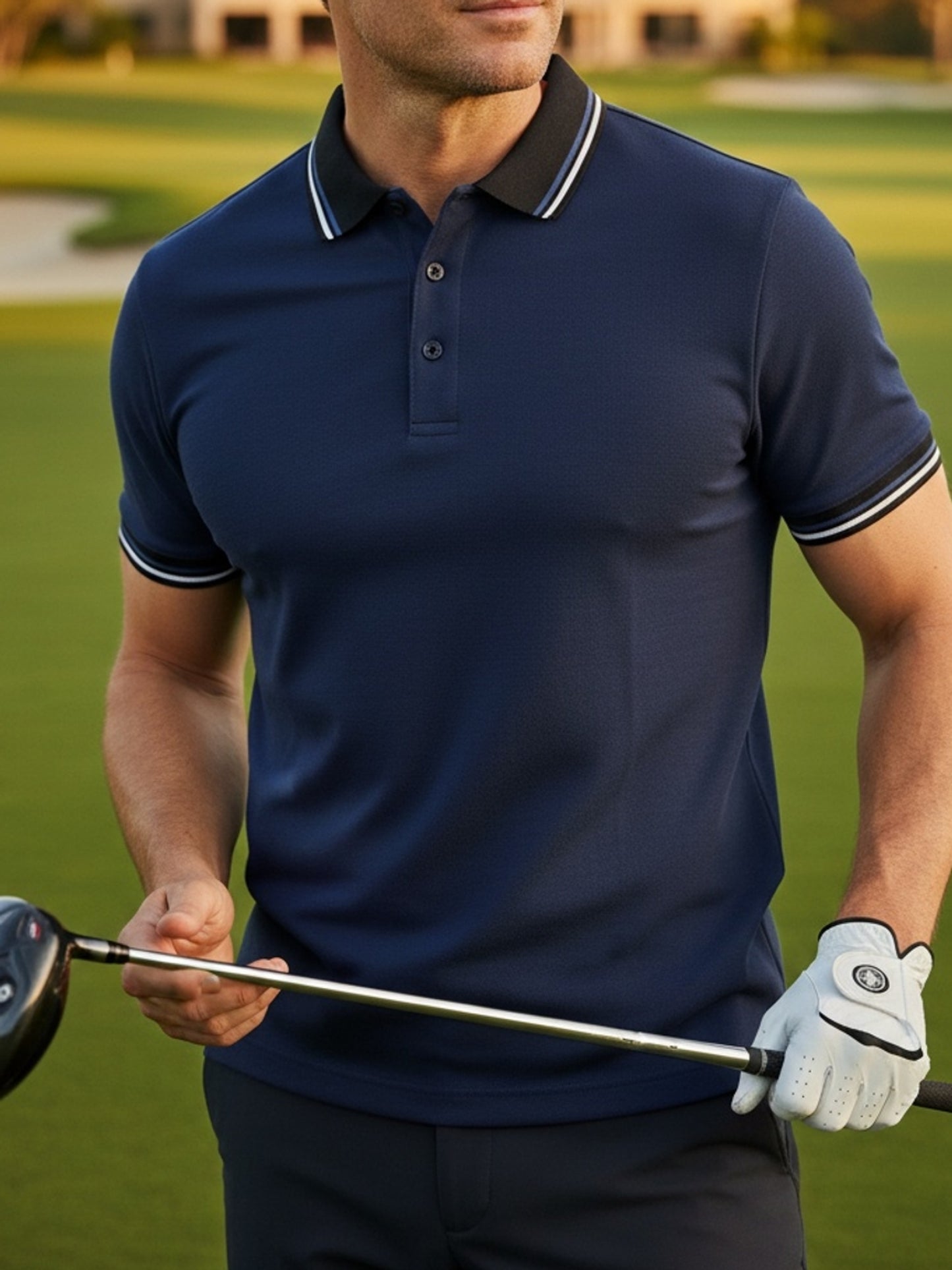 6pcs - Men's Polo Shirt Short Sleeve Sports Golf Polo Shirt Men's Casual Summer Outdoor T-shirt