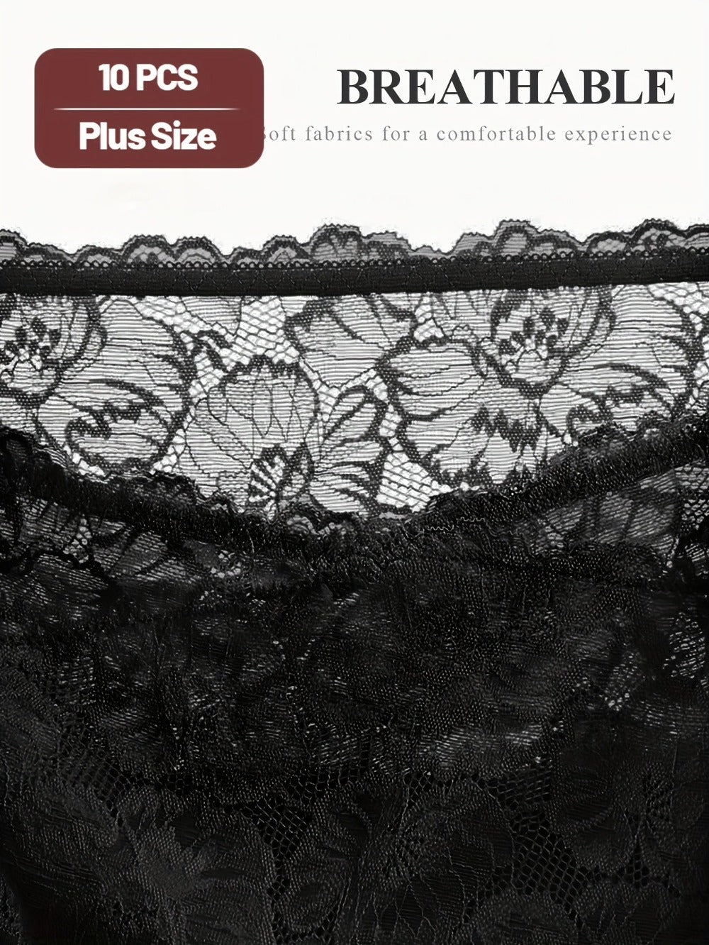 Women’s Plus Size 10-Pack High-Waist Shapewear Briefs - Tummy Control Support - Style 0645