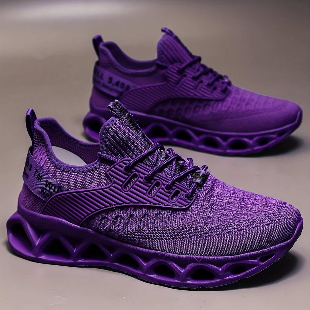 Men's Purple Mesh Shoes - product view 4
