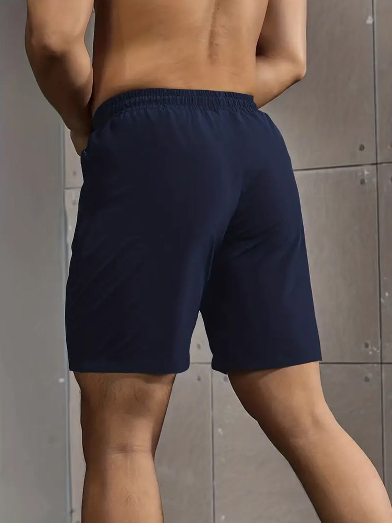 Men's Black+grey+navy Blue Polyester Printed Shorts - product view 10