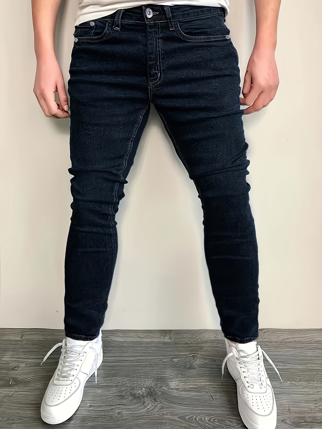 3pcs - Fashionable Men's Slim Jeans - Stretch Jeans for Men - Classic And Versatile for All Seasons