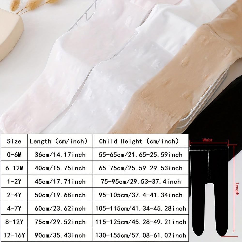 Kids' Solid Color Pantyhose - 4-Piece Pack