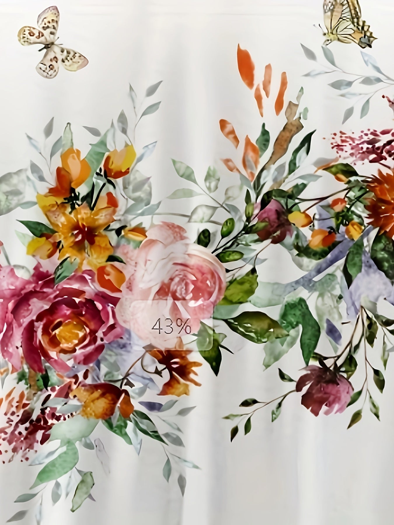 Women's White Polyester Floral Printed Blouse - product view 4