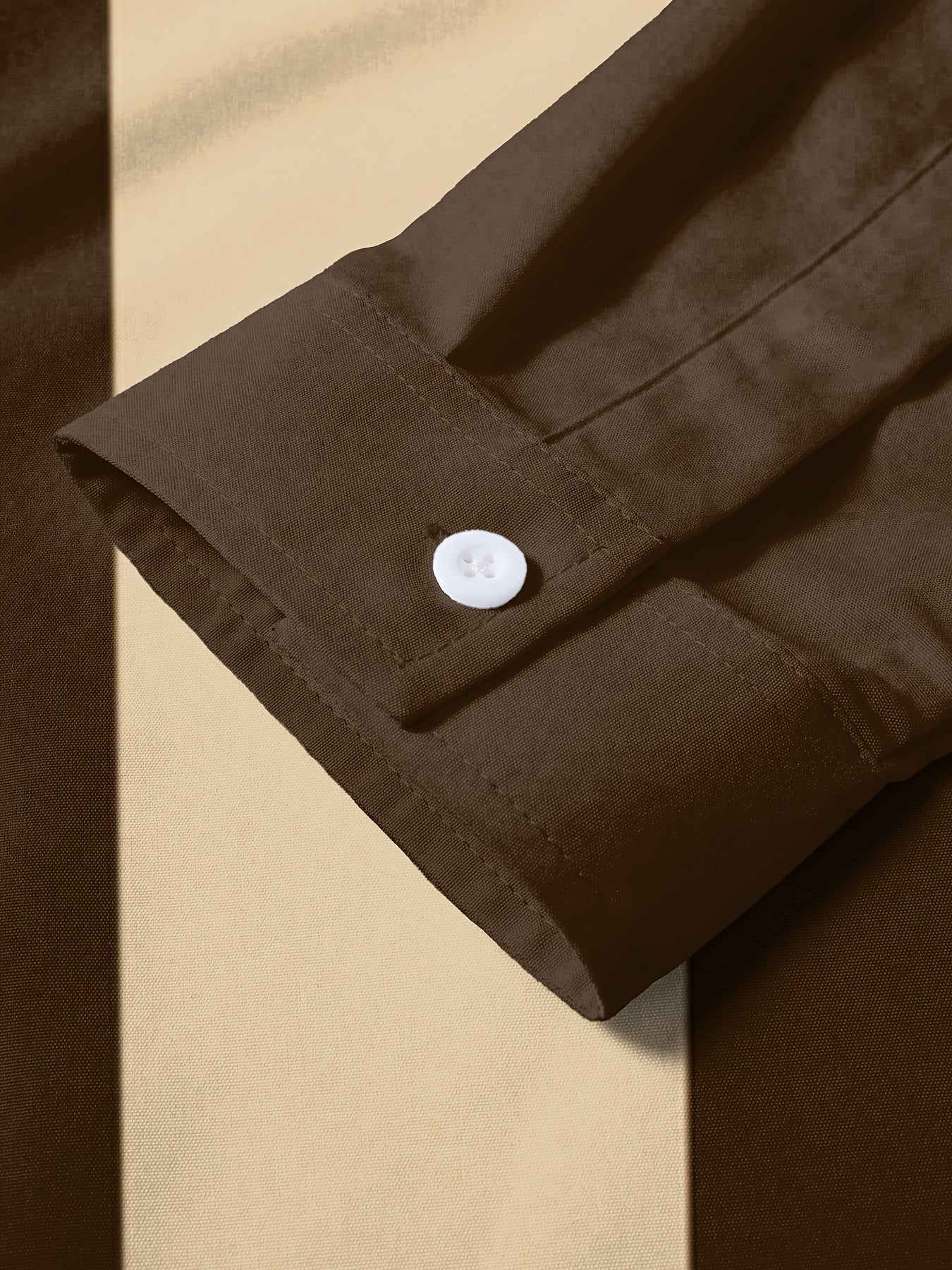Men'S Formal & Casual Button-Up Shirt - Classic Lapel Collar Long Sleeve Dress Shirt, Non-Stretch Fabric for Office, Wedding, Everyday - Plus Size Big & Tall Friendly Business Attire, Office Wear, Geometric Pattern, Professional Men, PLUS SIZE