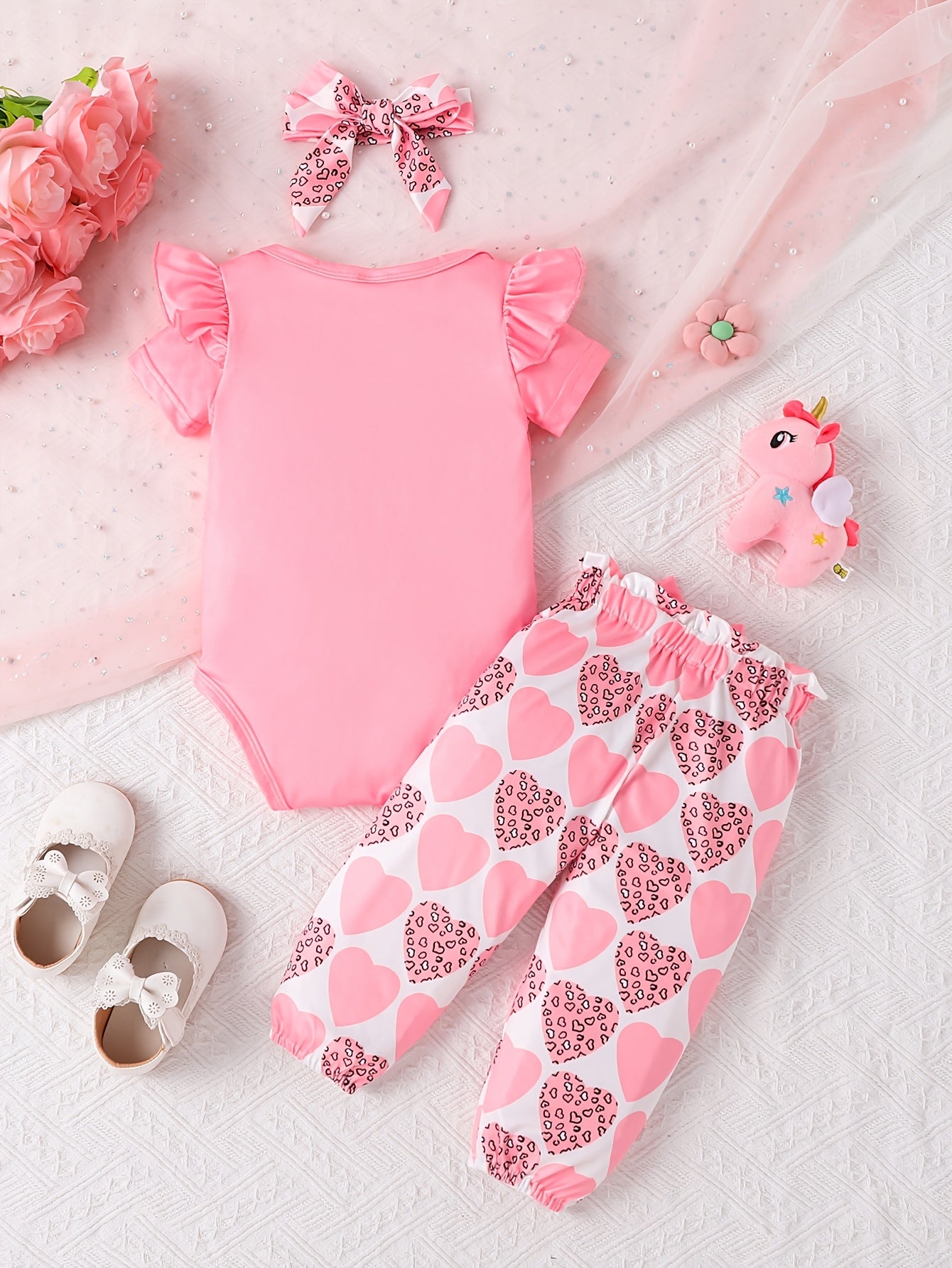 2 Sets Of Combination Children'S Suits, Fashionable Printed Hayi Girls' Suits, Newborn Baby Suits, for Outdoor