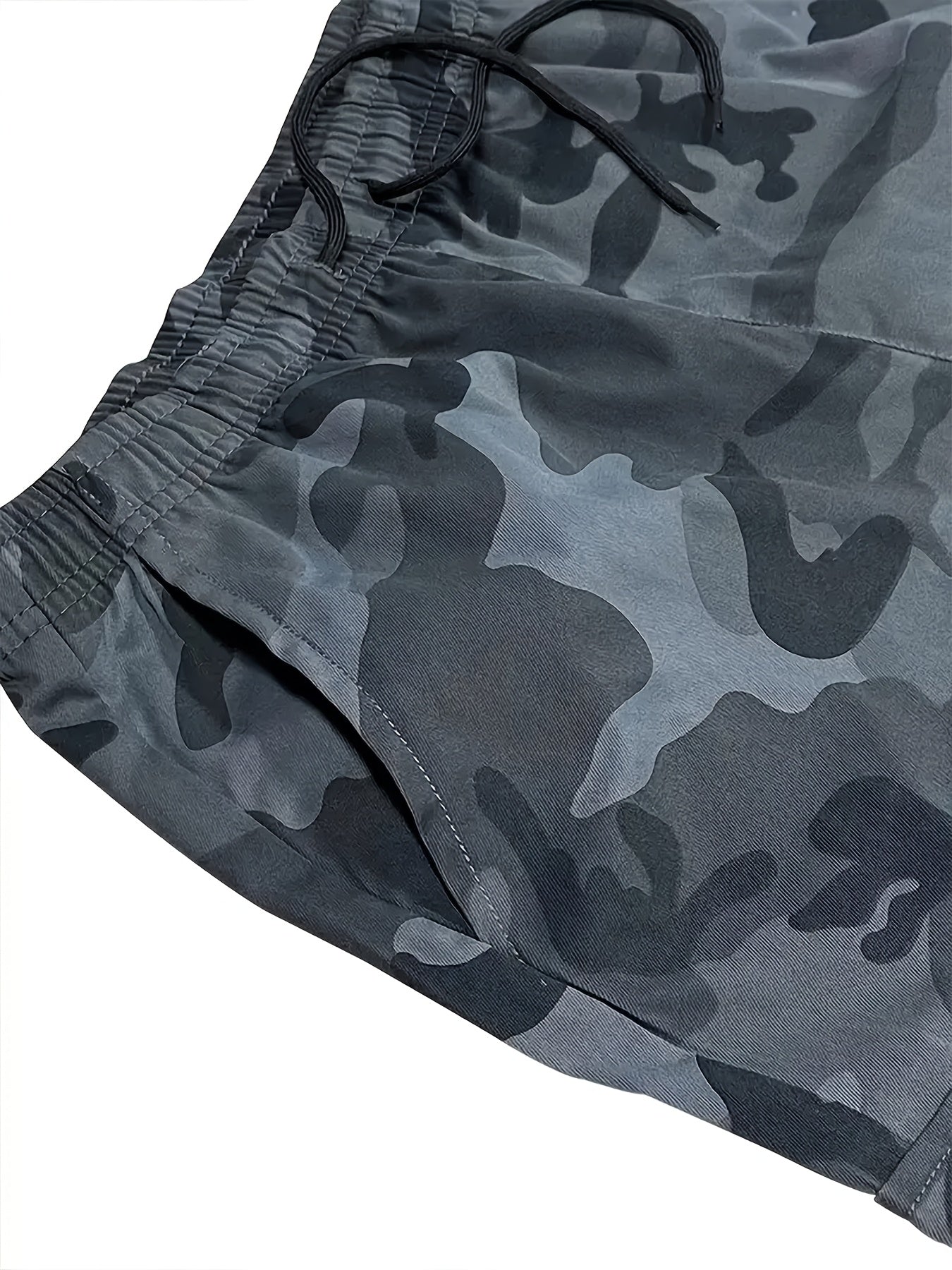 2026 Men's fashionable and high-end versatile shorts, loose camouflage seven quarter shorts, 3pcs set, perfect gift for match day, football fan gear for all fans