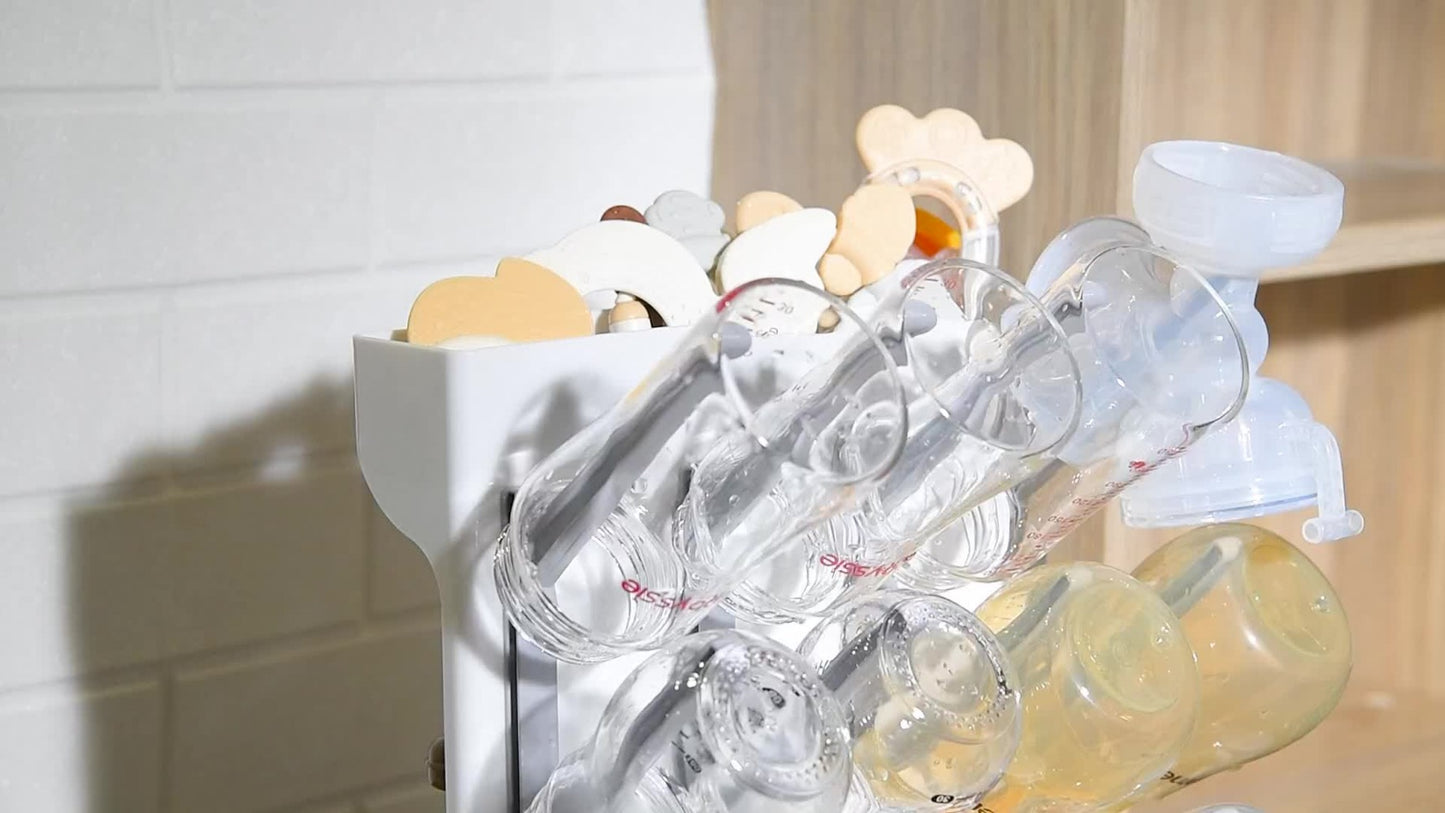 Bottle Drying Rack - Space-Saving Vertical BPA-Free Countertop