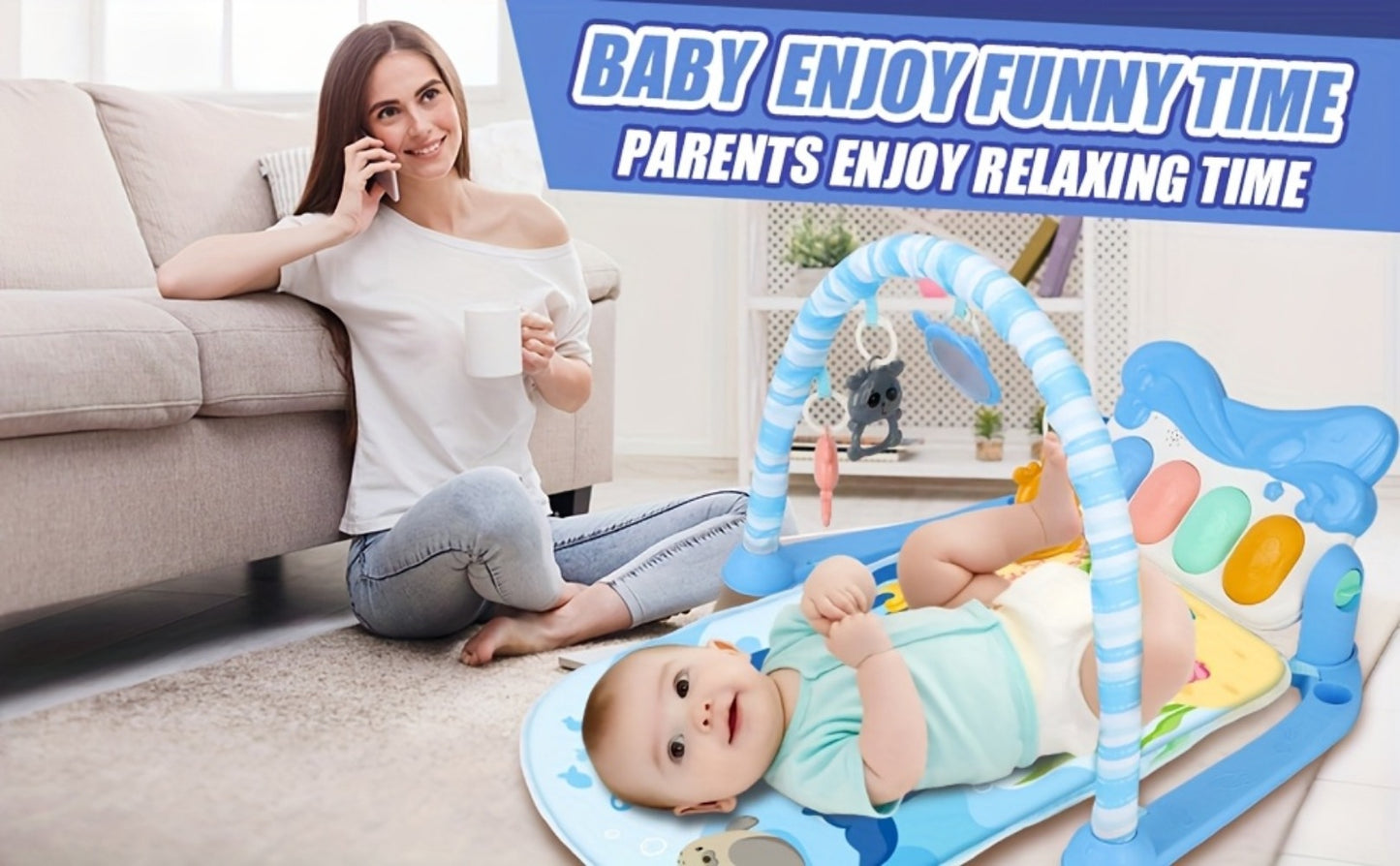 Baby Play Gym - Mat Floor Kick Piano