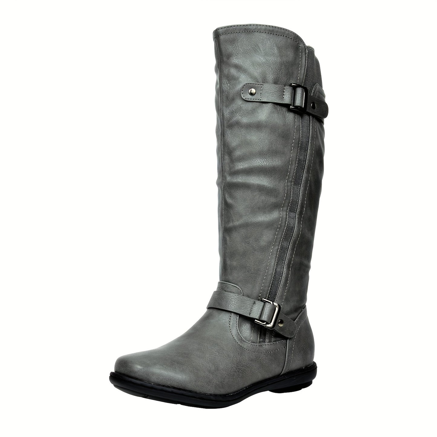 Knee High Faux Fur-Lined Winter Boots - Women's Fall Tall Boots