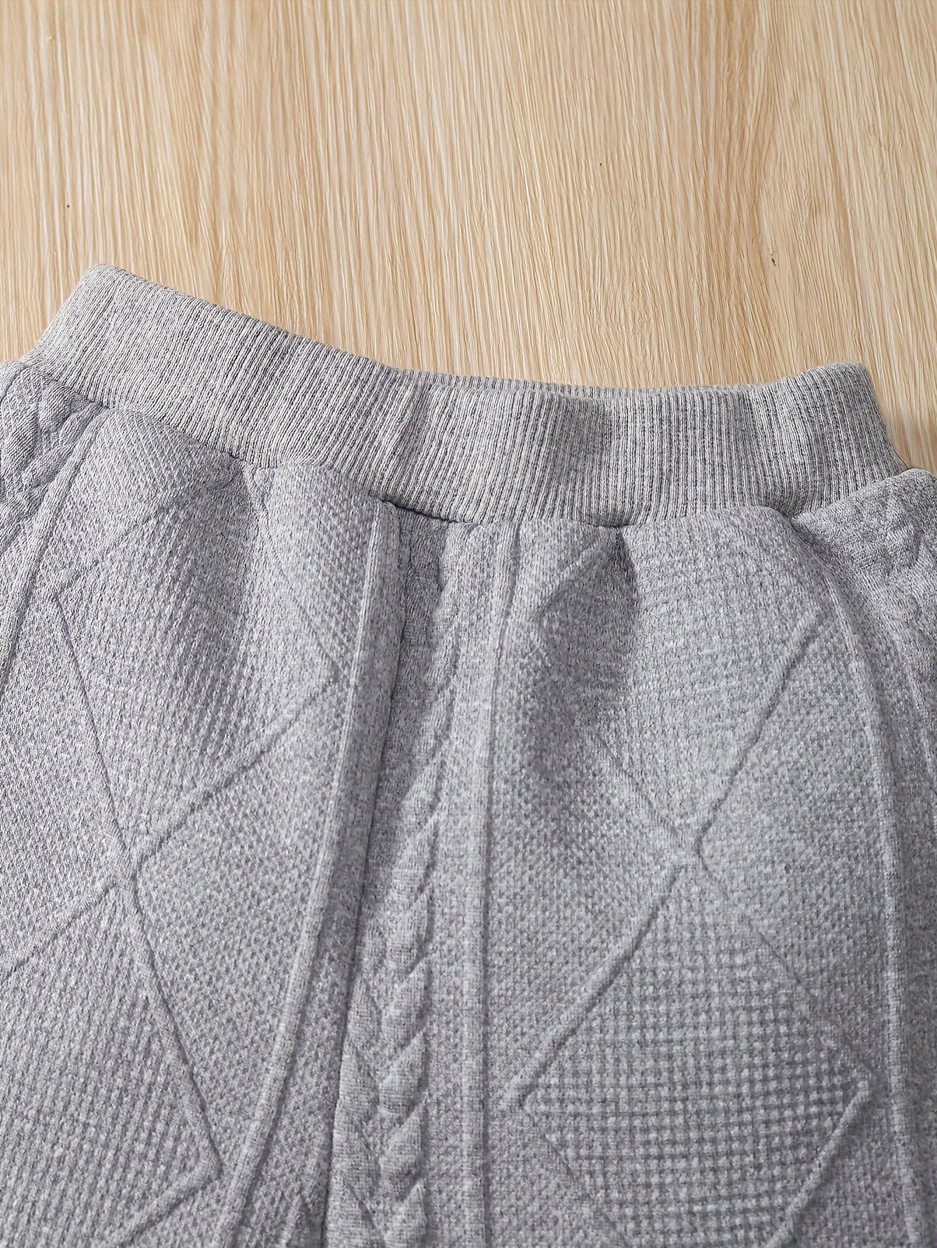 Baby Light Grey Short-Sleeve Pants - product view 10