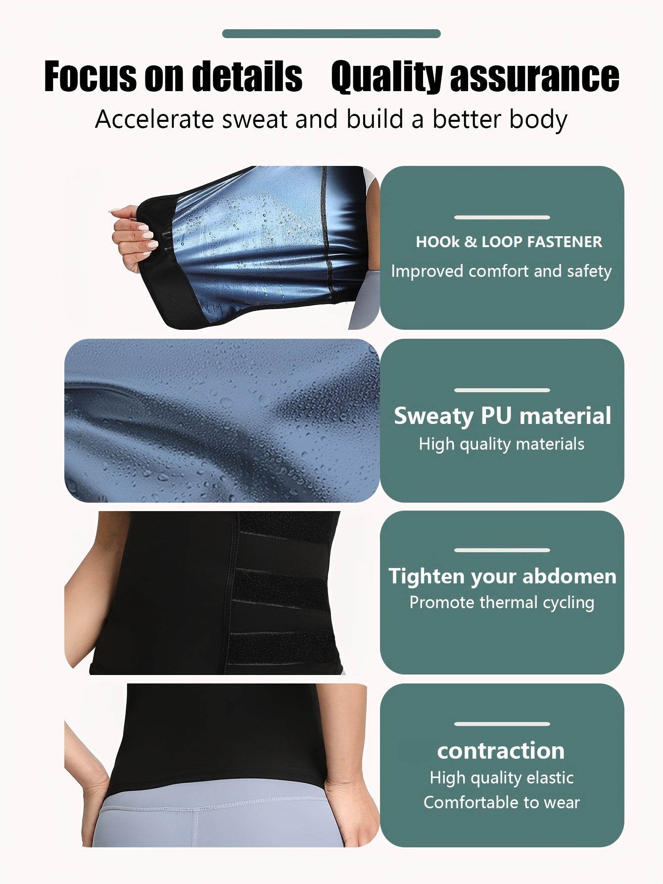SHOPFAIR Brand Women'S Sweat Sealing Waist Short Sleeve Sports Body Shaping Top, Abdominal Shaping Waist Sweating Clothes, Sauna Clothes
