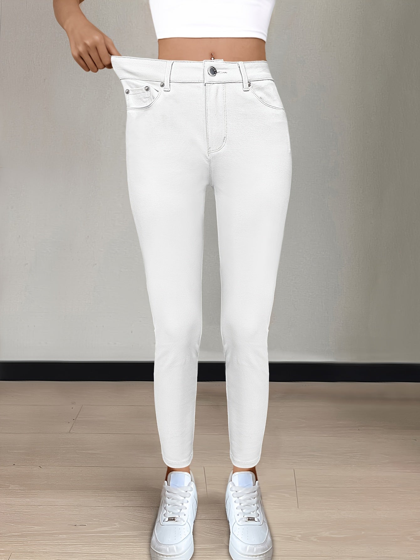 Black High-Waist Jeans - product view 46