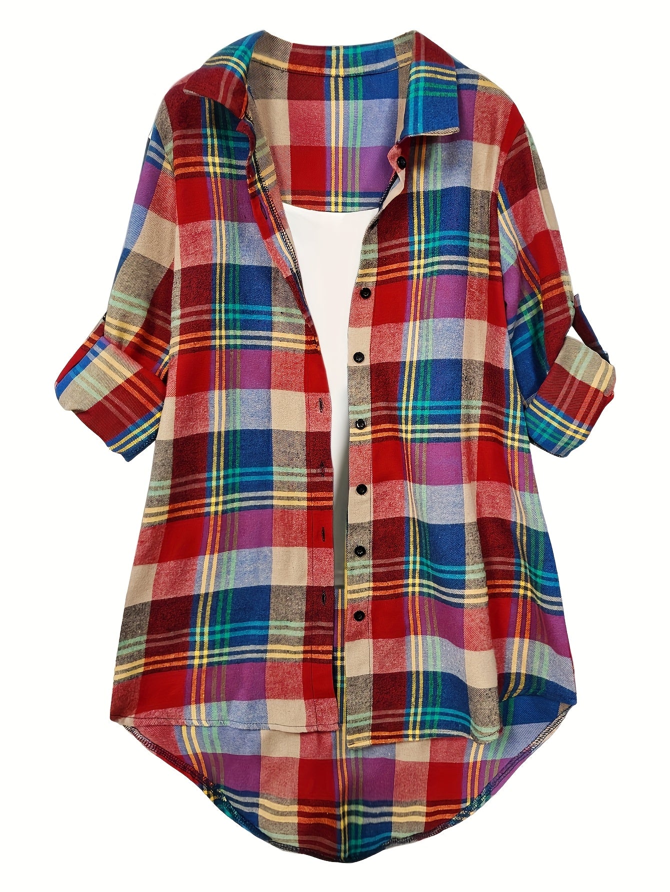 Green Polyester Printed Long-Sleeve Shirt - product view 8