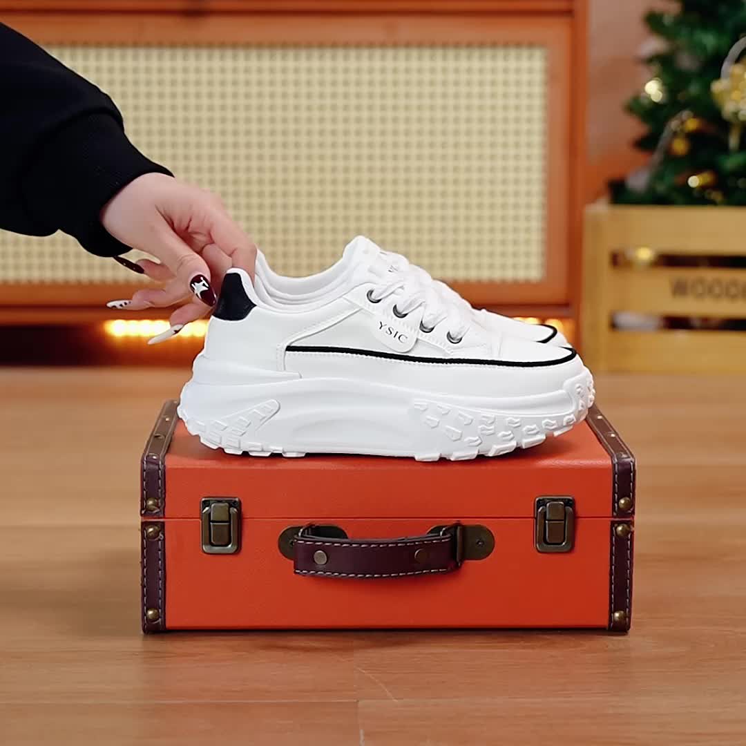 High Appearance Level Small White Shoes Women 2024 Fall New Inner Increase Women's Shoes Comfortable Casual All-match Sports Shoes Women, Women Shoes, Sneakers