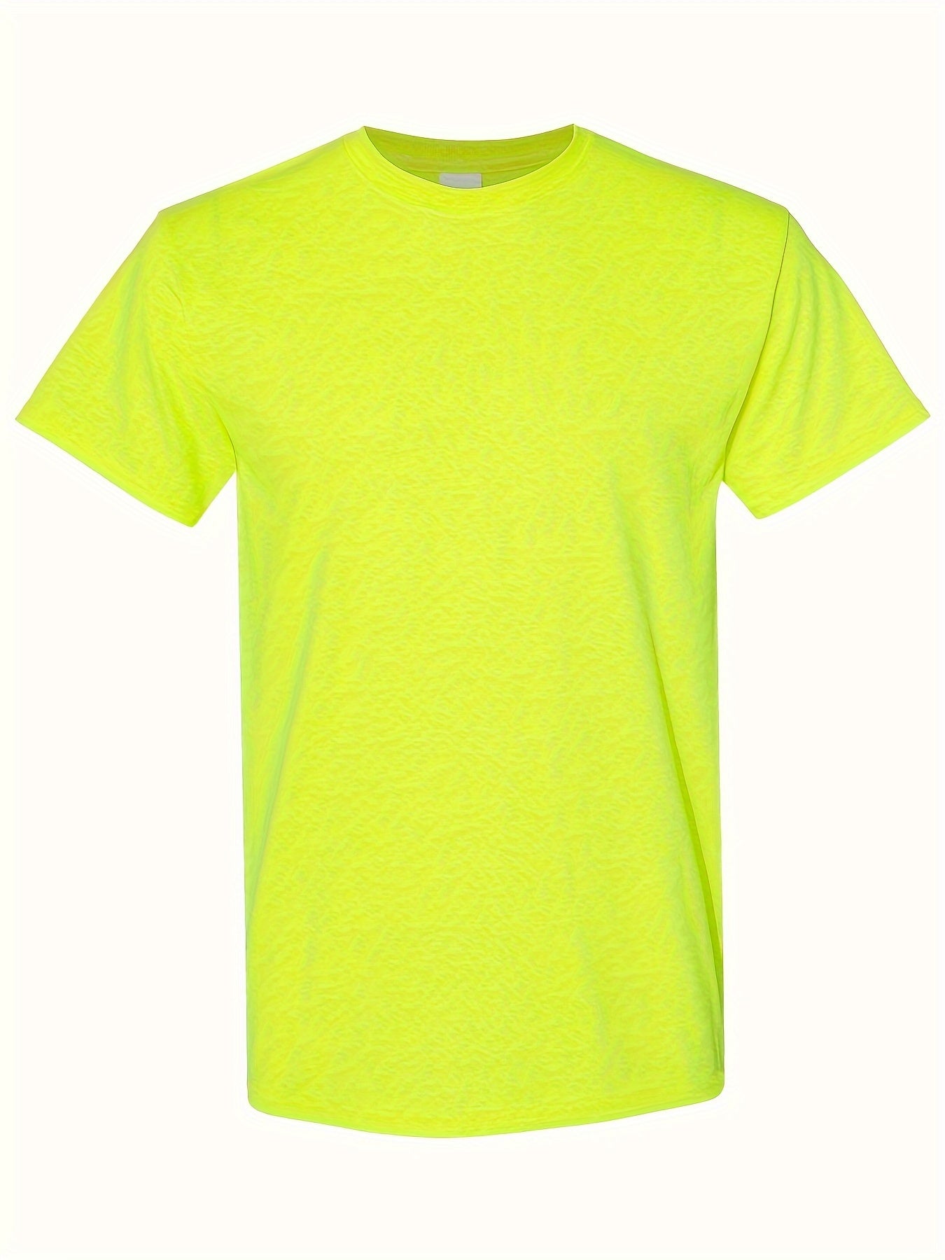 Set of 5, T-Shirt Made from 100%, Classic Short-Sleeve Solid Color Tee for Men
