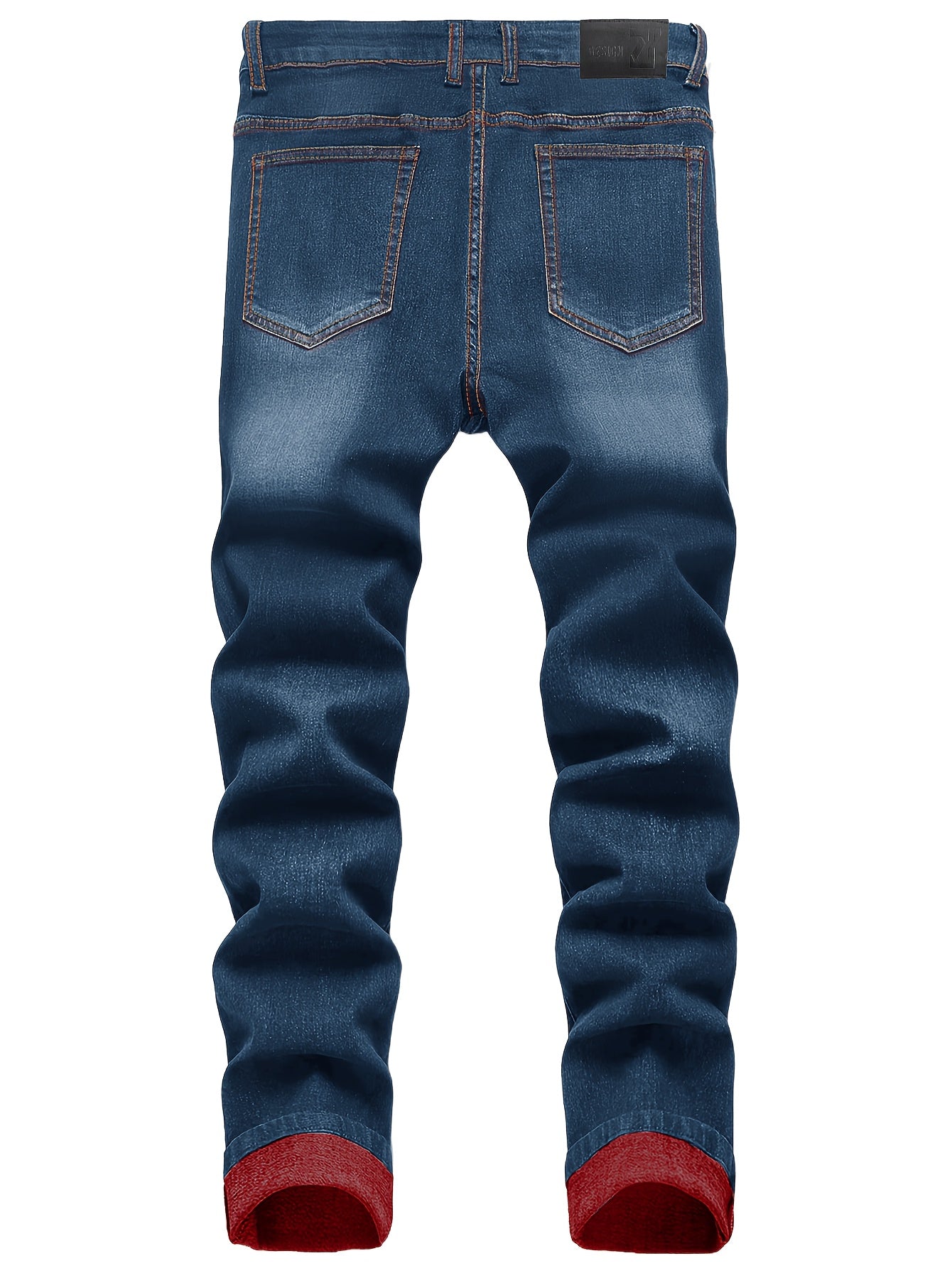 New Spring Style Two-Pack Men'S Jeans: Trendy Ripped Jeans, Black Retro Colorful Casual Pants, Perfect Valentine'S Day Gift