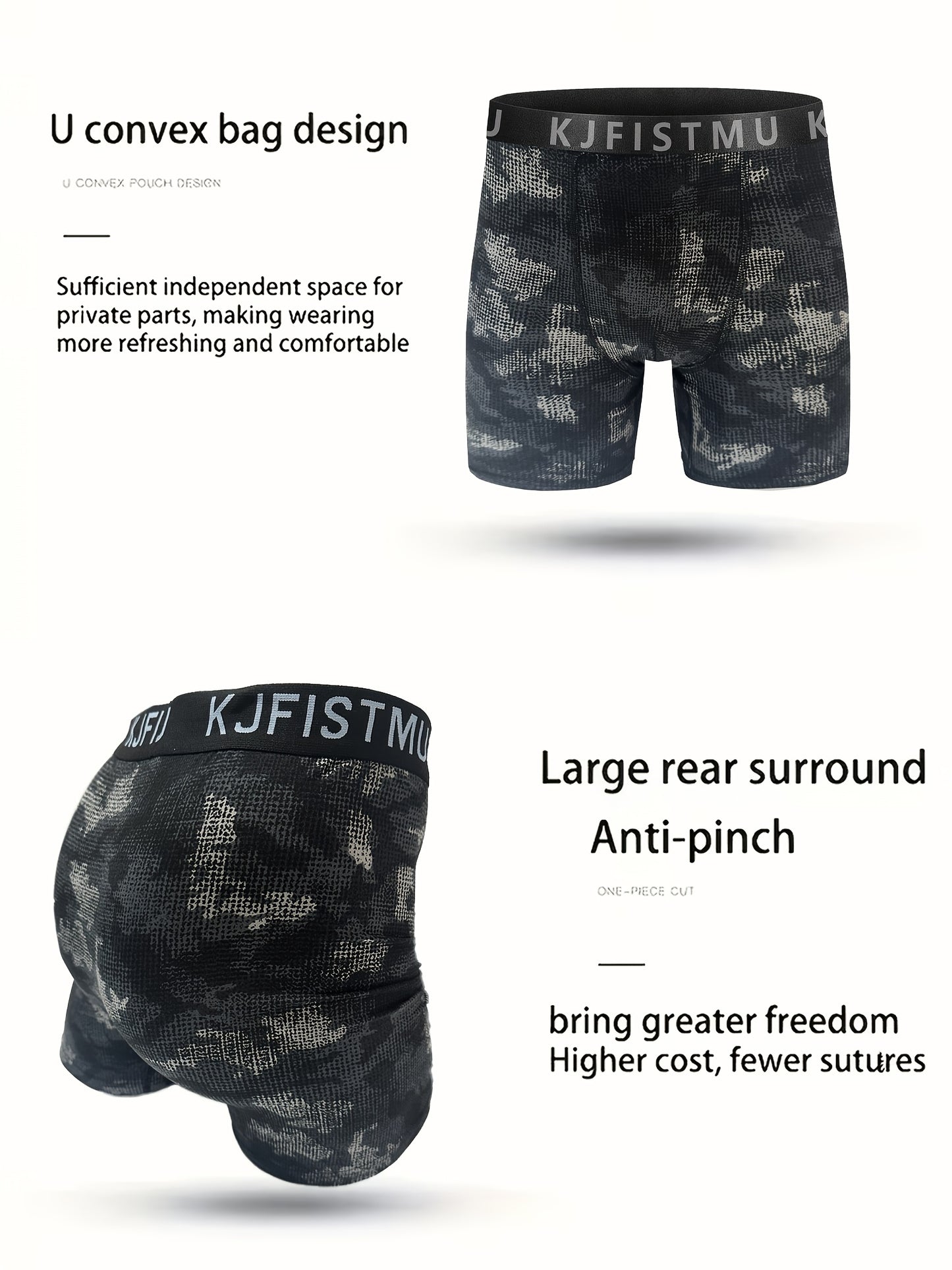 16pcs Random KJFISTMU Men'S Graffiti Letter Striped Printed Shorts - Comfortable Loose Shorts, Breathable, Soft, Elastic Waistband, Quick-Drying - Suitable for Daily Wear And Sports, All-Season Wear
