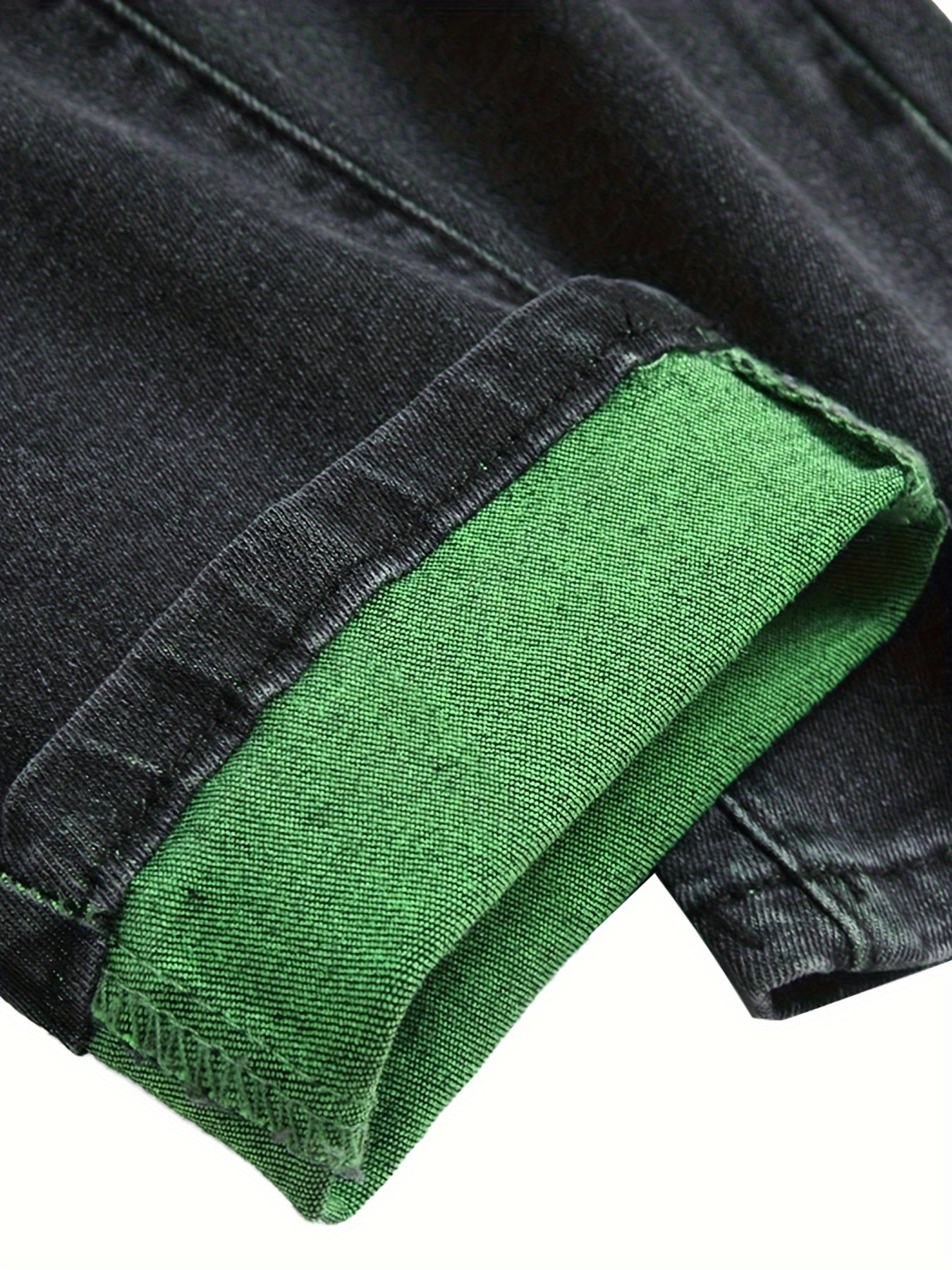 Two-pack Men's Ripped Stretch Slim-fit Ripped Jeans. They Are Suitable for All Seasons, Night Outings, Business Negotiations, Festive Parties, And Outdoor Activities. The Combination Of Orange And Light Green Is More Free And Happy.