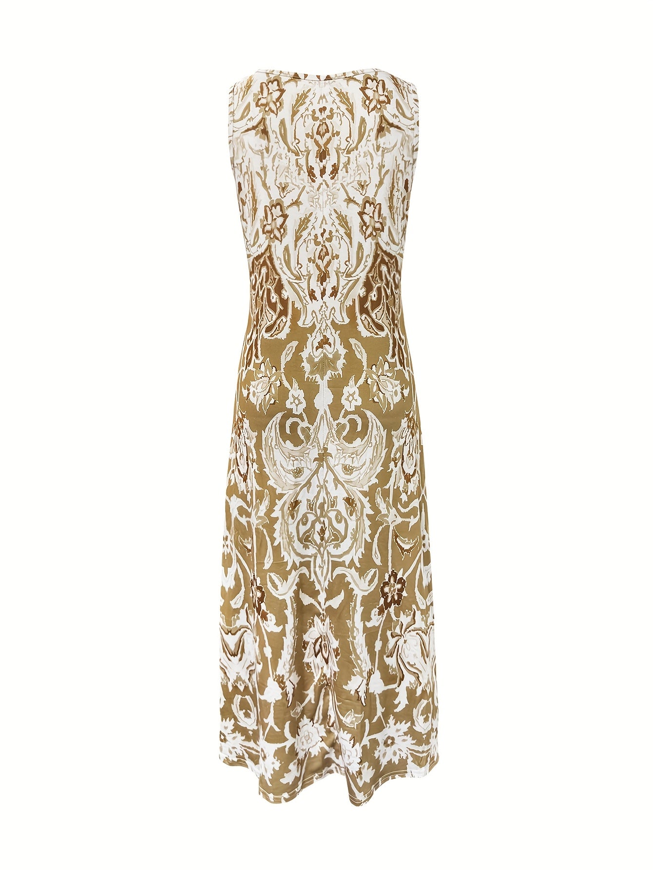 Flower Print Women's Dress - Summer New Fashion Resort Style [Orientation