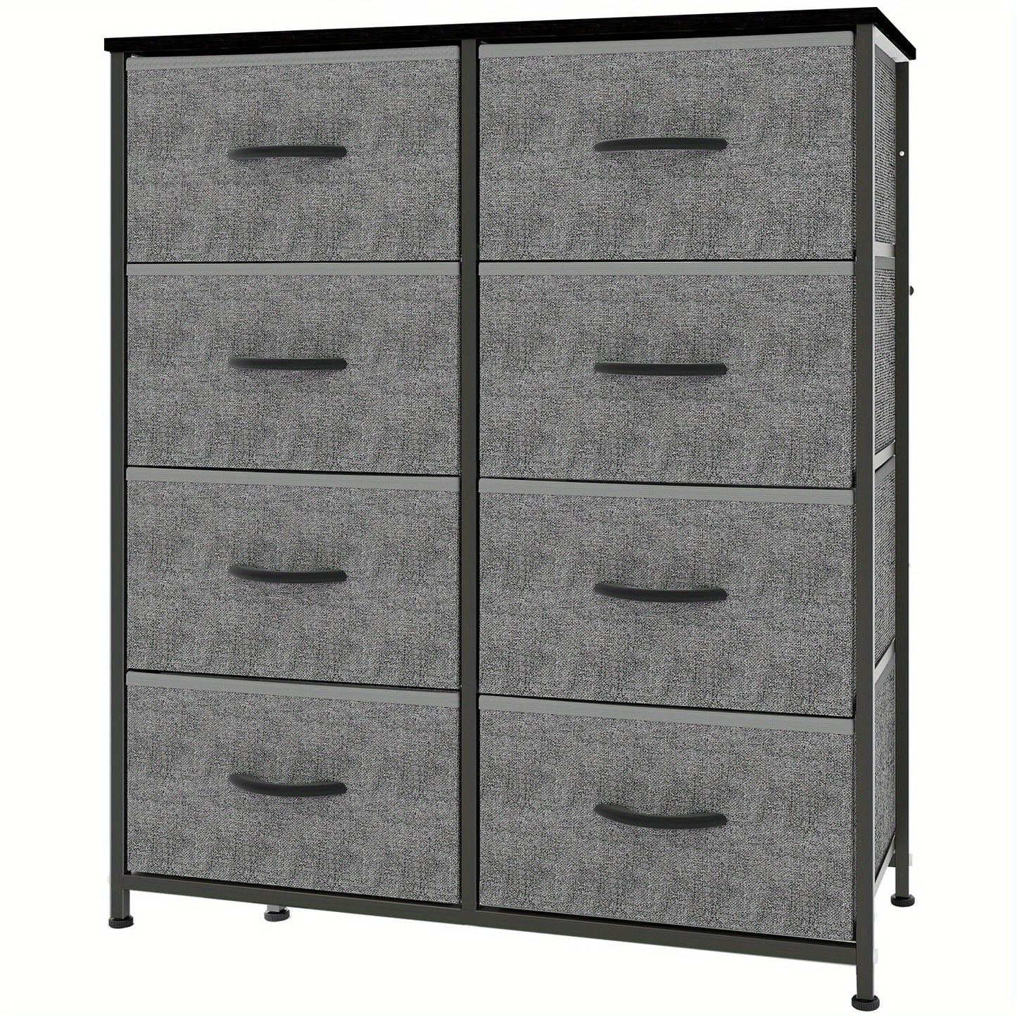 8-Drawer Fabric Storage Chest - Steel Frame and Oak-Look Finish